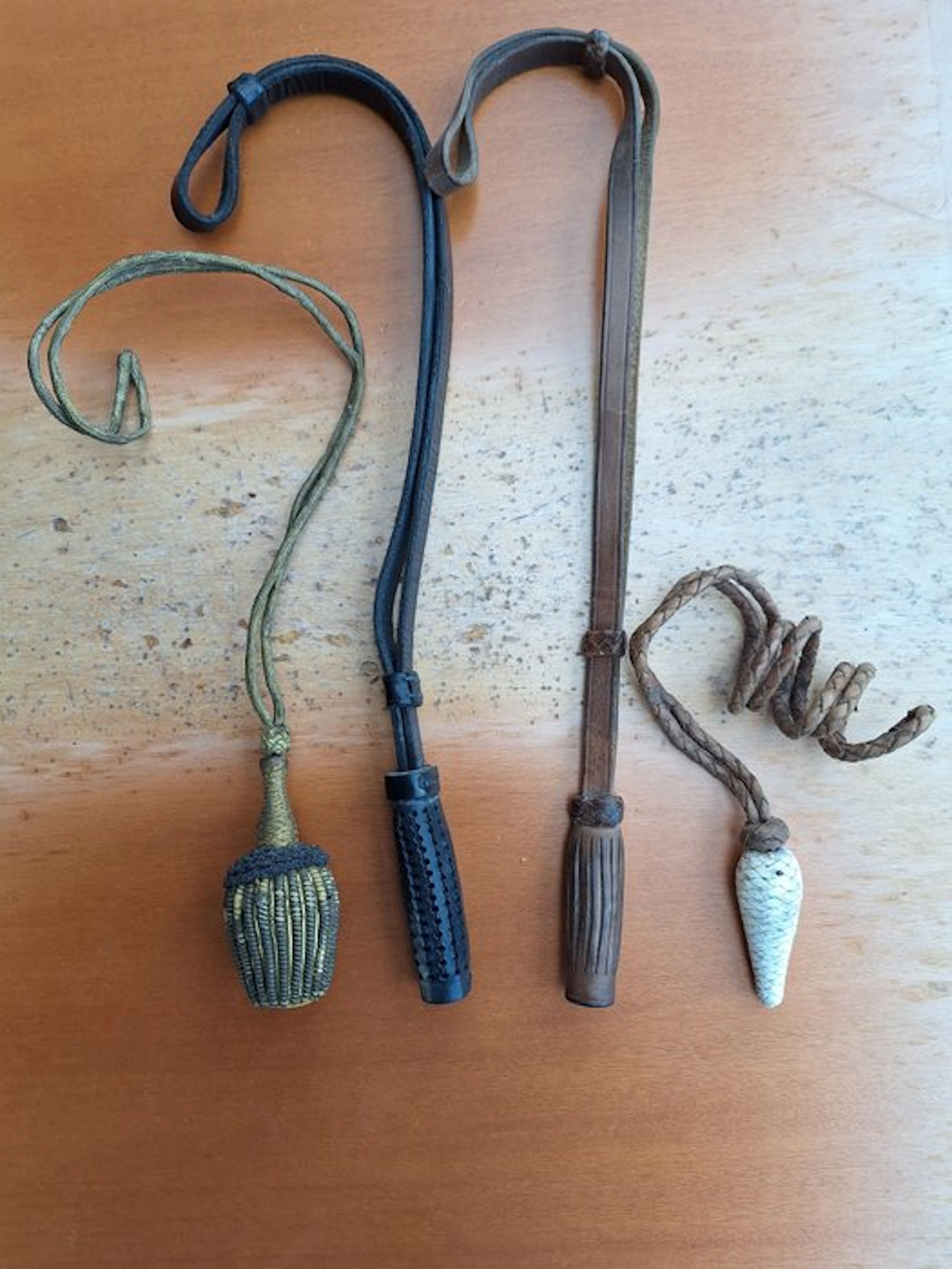 Four sabre brushes