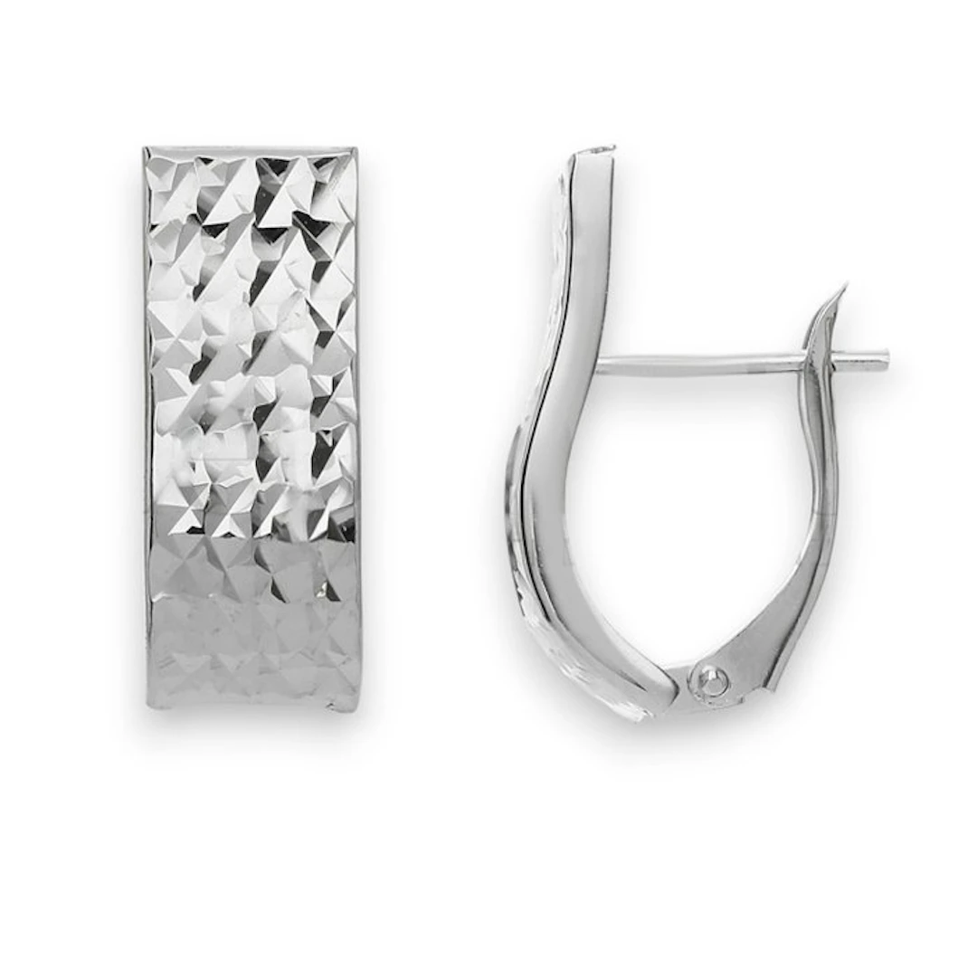 Earrings - 18 kt. White gold - 18k gold earrings, 3.2 g
