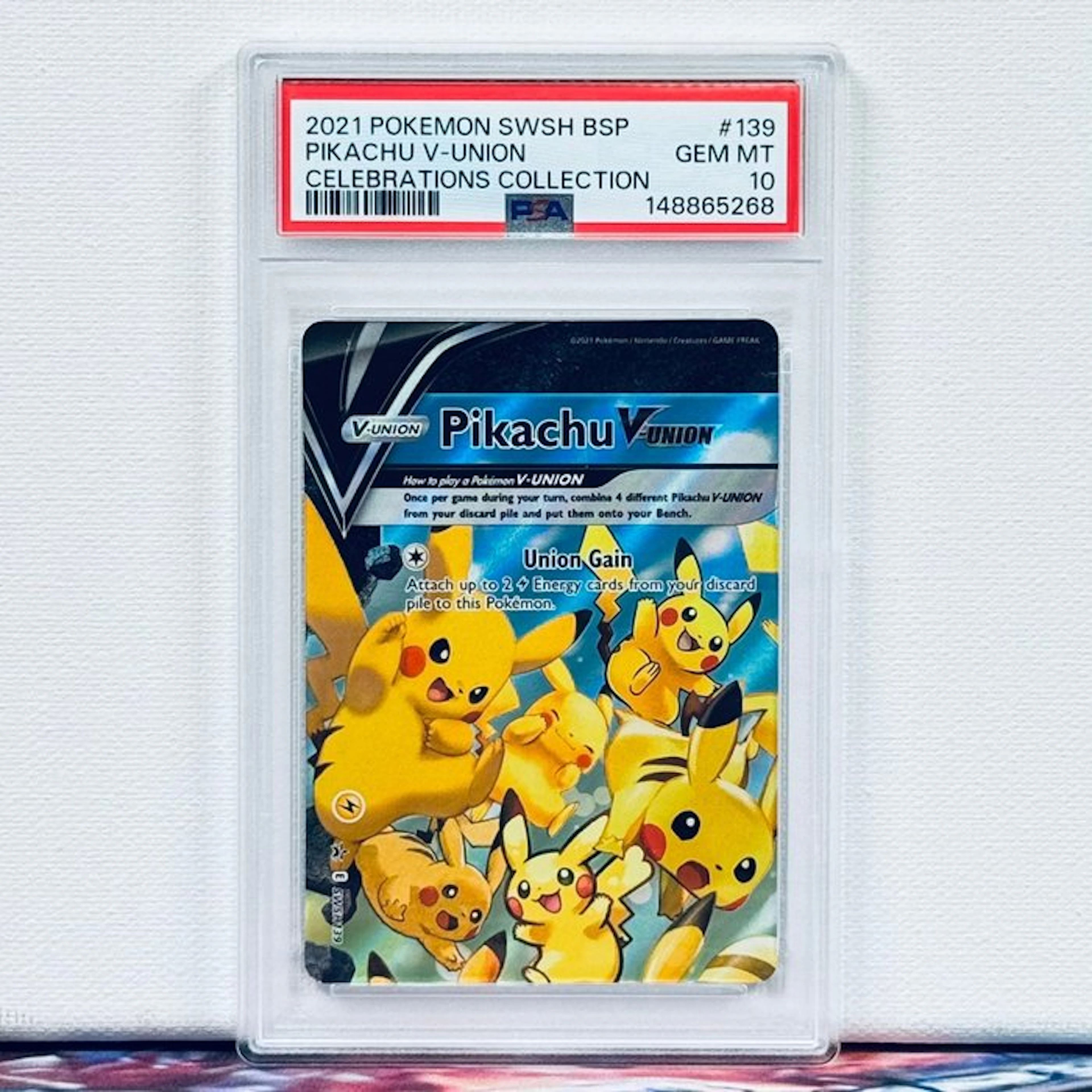 Pokémon Graded card - PIKACHU V-UNION #139 2021 POKEMON...