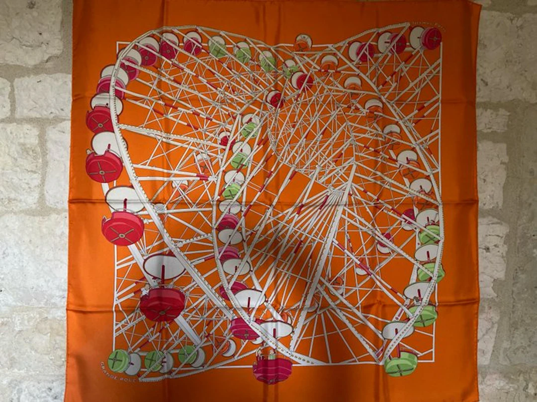 Hermès - " Grande Roue" par Dimitri Rybaltchenko 2006 - Scarf