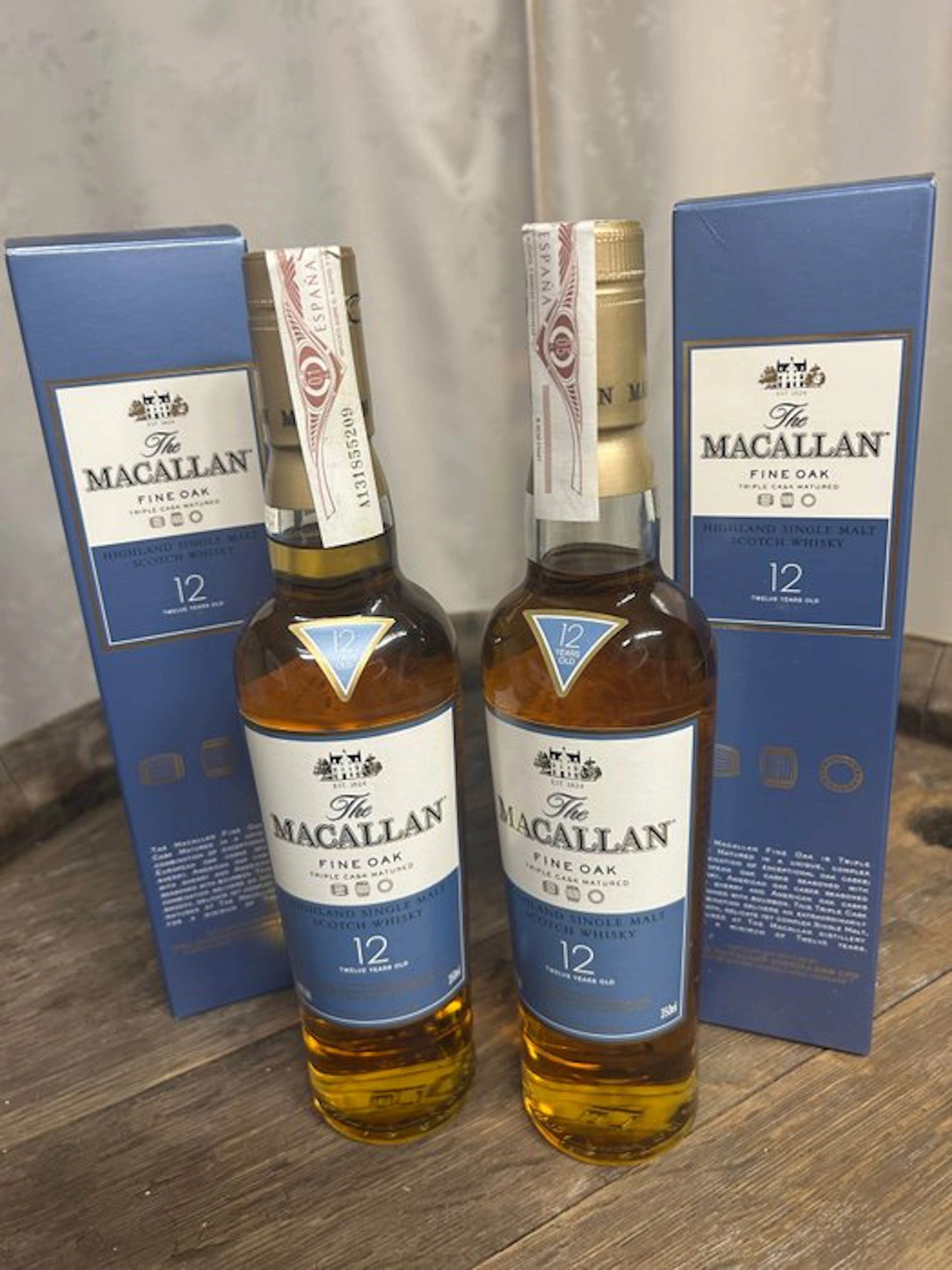 Macallan 12 years old Fine Oak Triple Cask Matured - 350ml - 2 bottles