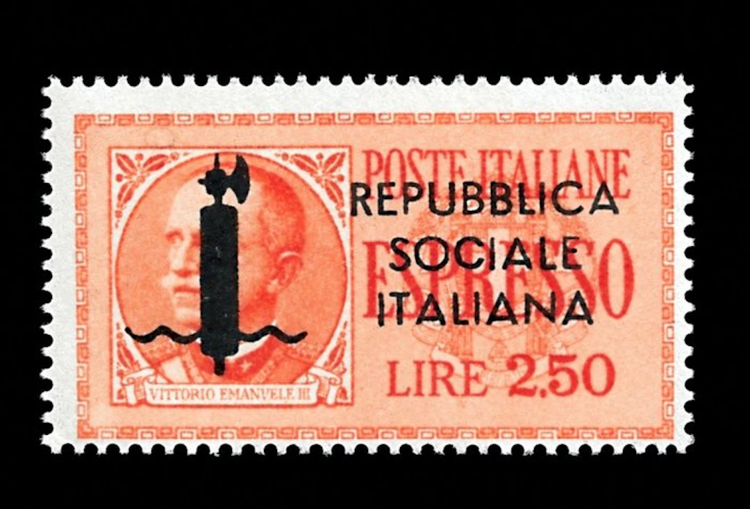 Social Republic 1944 - Espresso 2.5 Lire, Florence circulation