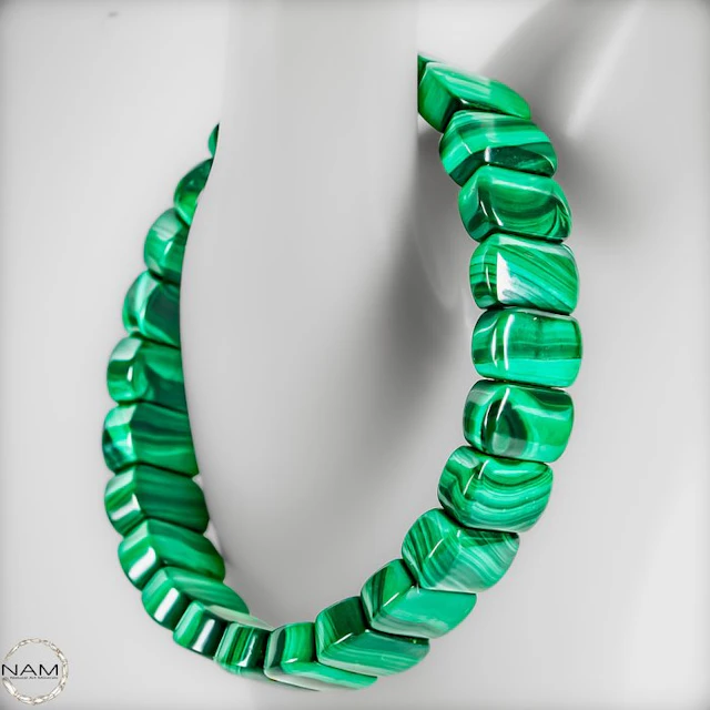 Exclusive malachite bracelet of the highest quality – A...