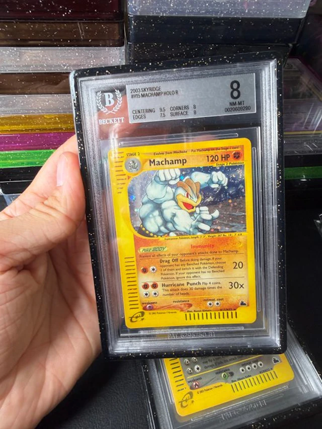 Pokémon - 1 Graded card - Machamp #H15 Foil - Beckett 8 - WOTC - Skyridge