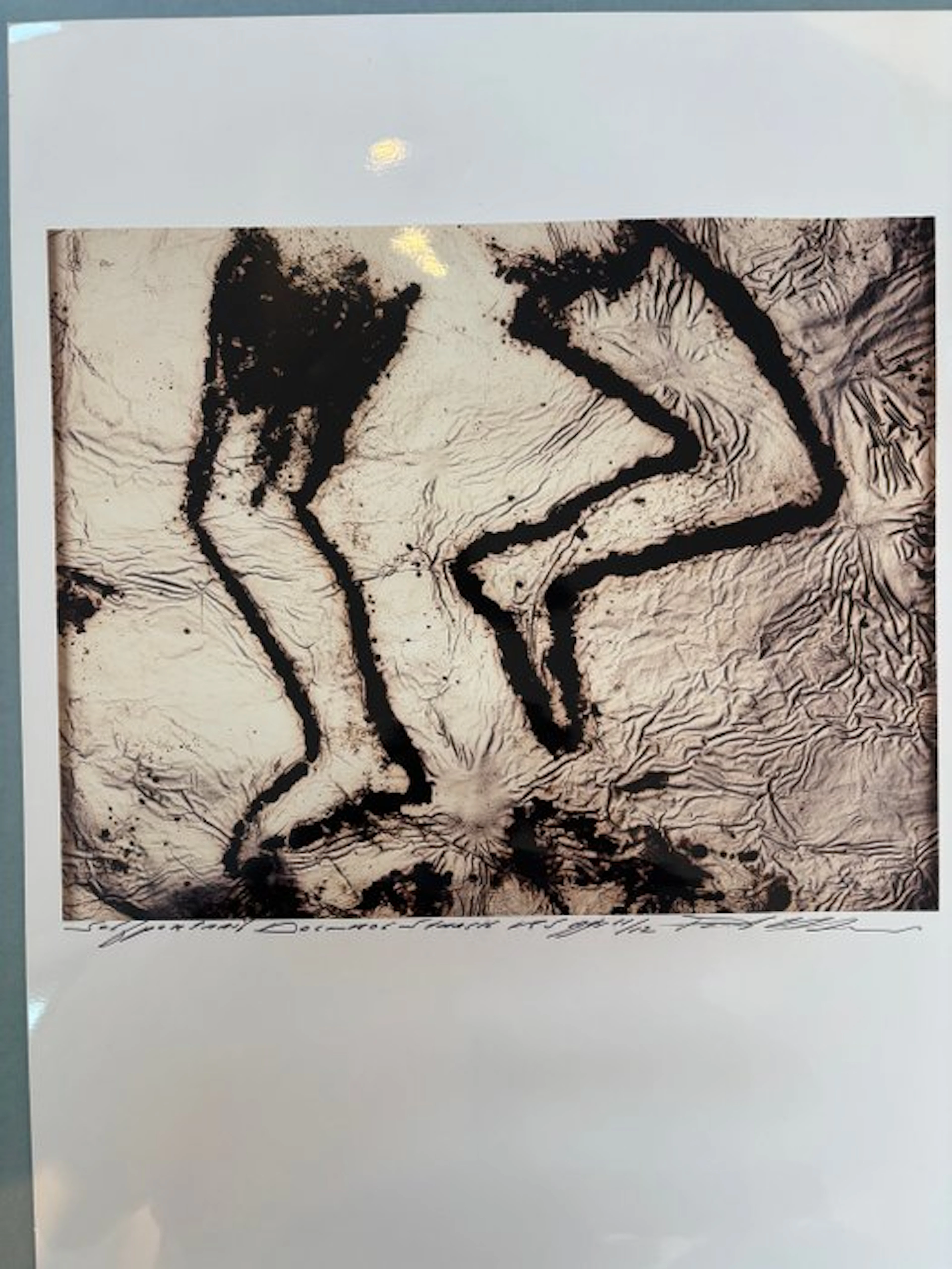 Paul Blanca - R.S Self Portrait. Legs from Heroin on Aluminium.