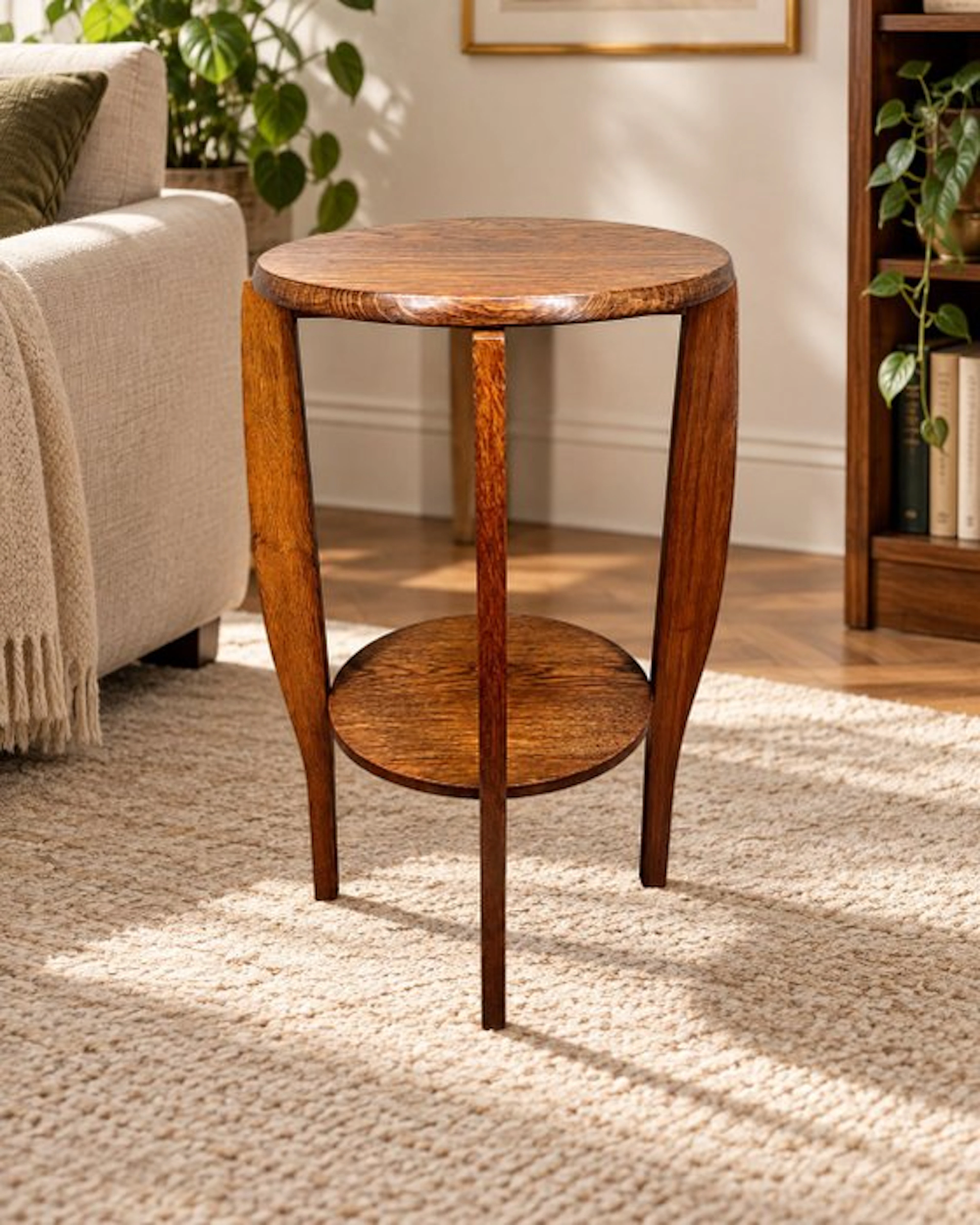 Elegante antieke bijzettafel – Art Deco-uitstraling –...