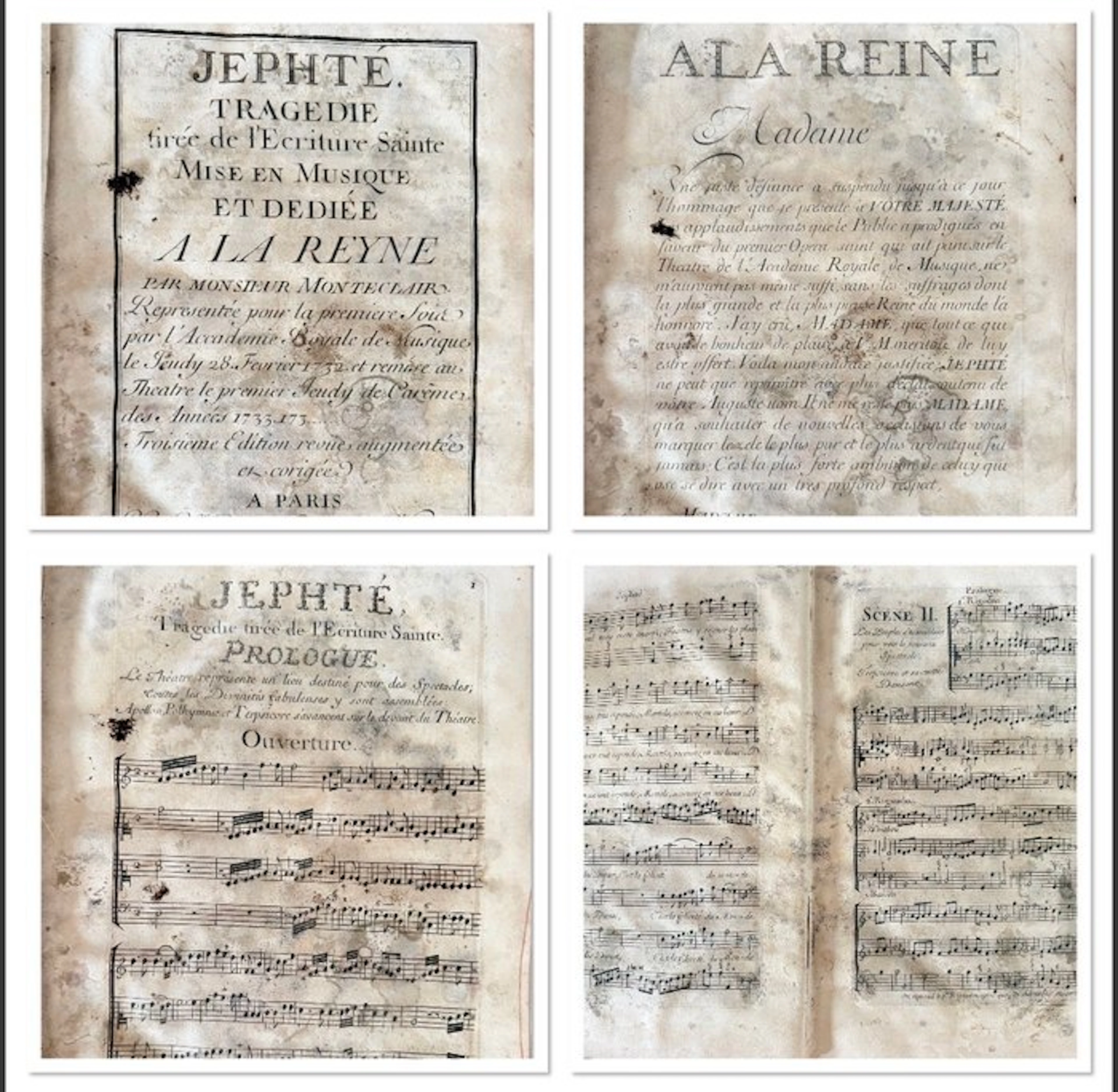 Pignolet de Monteclair - Jephté - 1733