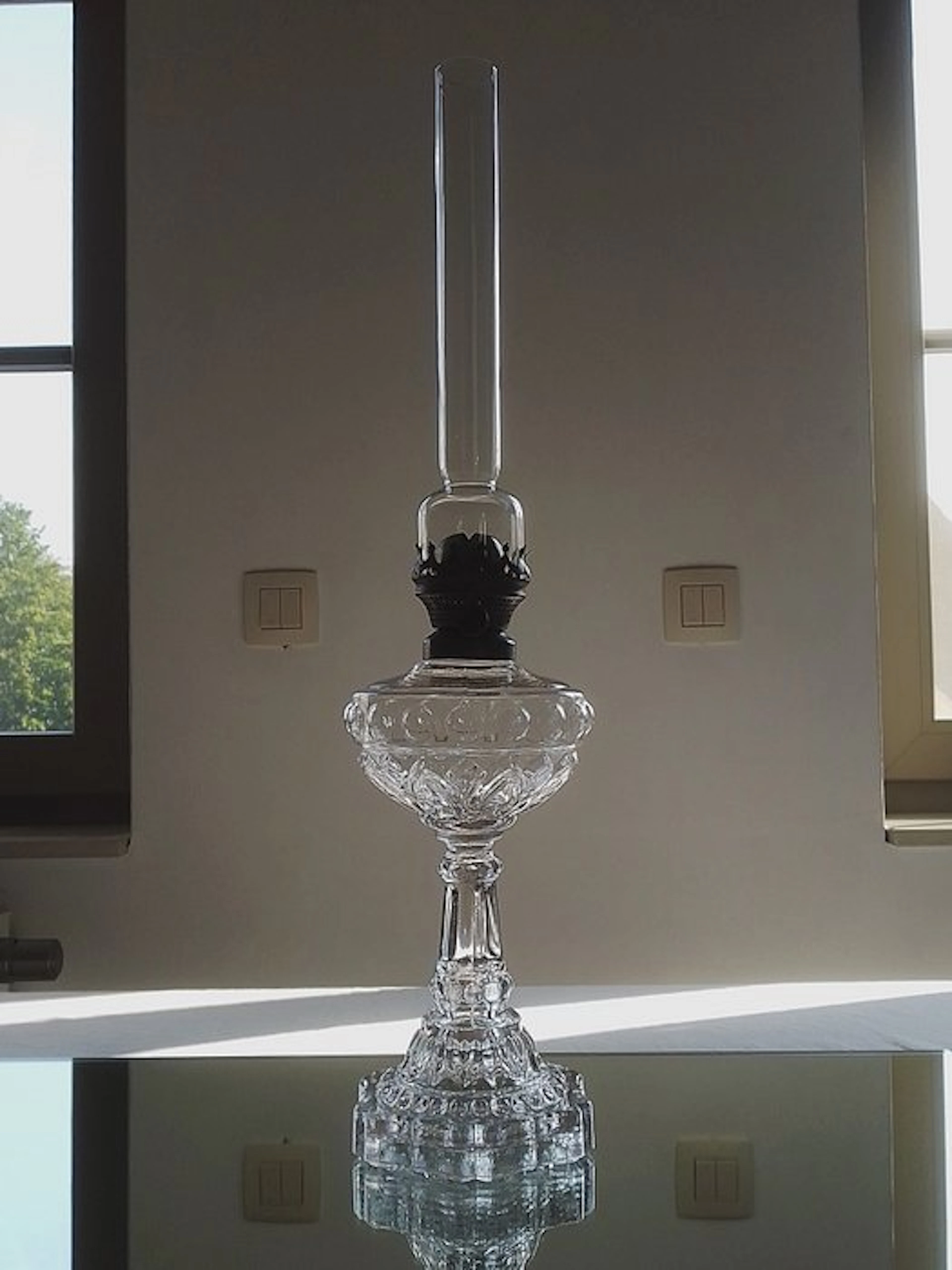 Joseph Lempereur & Lambert Bernard - Brevete L&B - Oil lamp - Glass