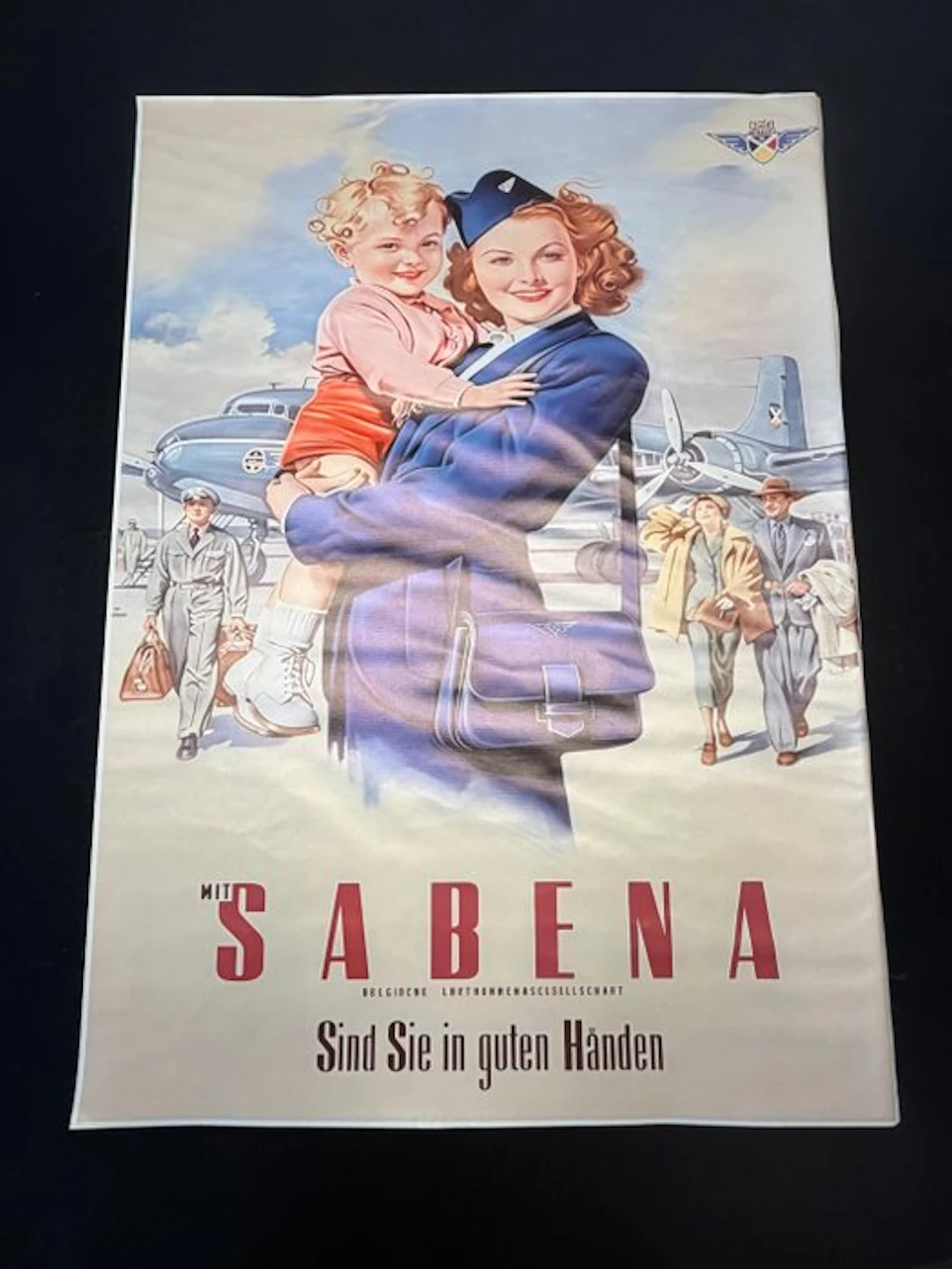 Memorabilia collection - Ultra-Rare Original Sabena Aviation Poster (c