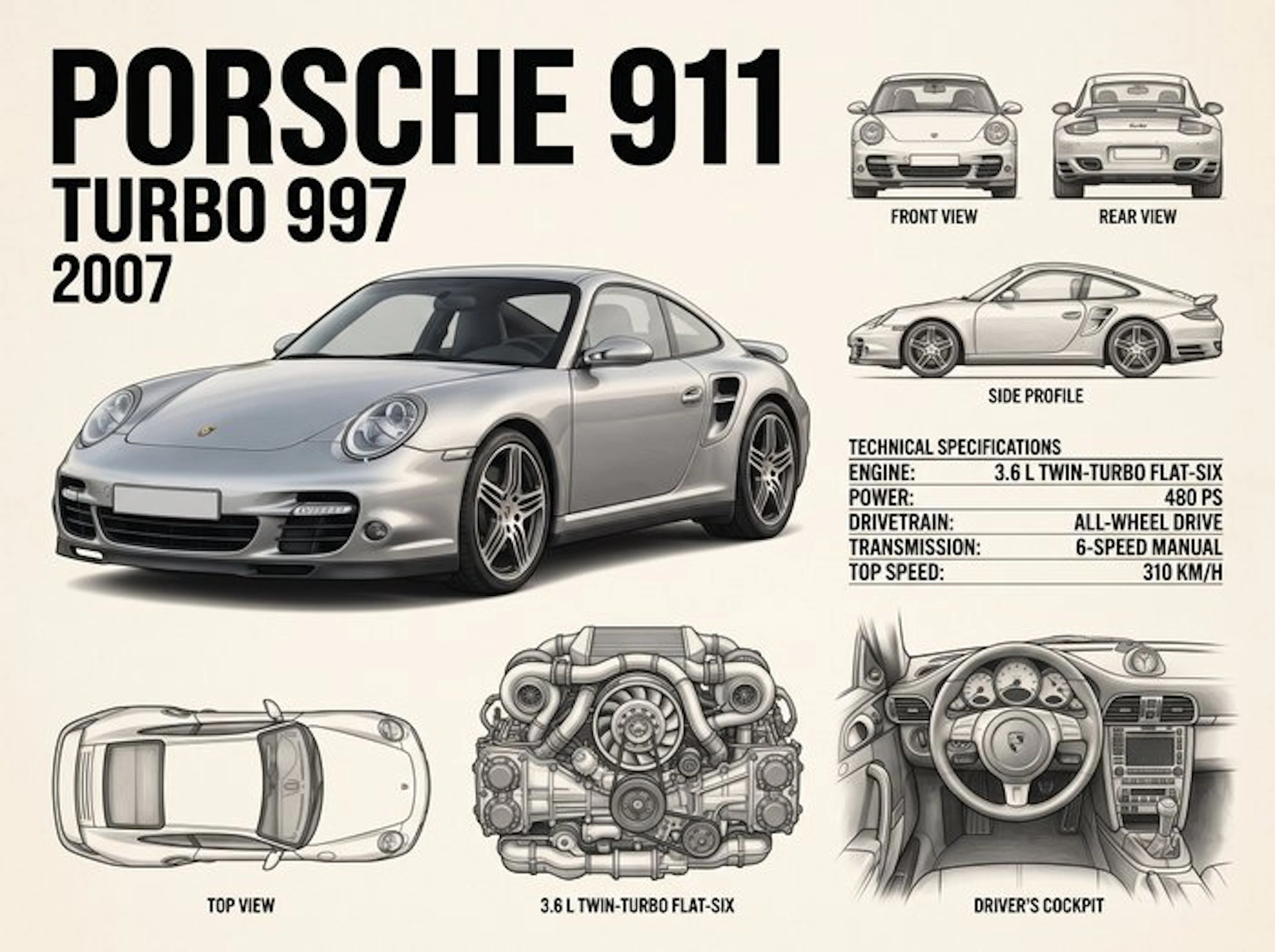 Shmidt.Art - Porsche - Porsche 911 Turbo 997 2007 - 2000s