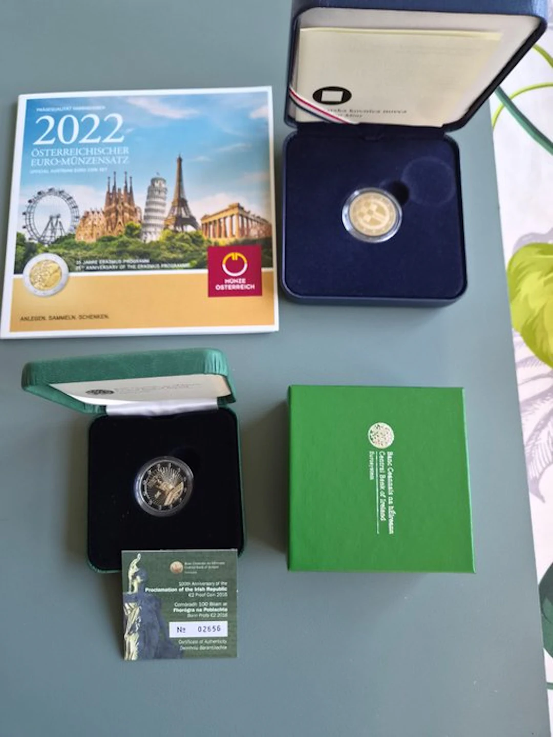 Europe. Year Set (BU) / 2 Euro 2016/2023 (3 items) Proof + BU (No