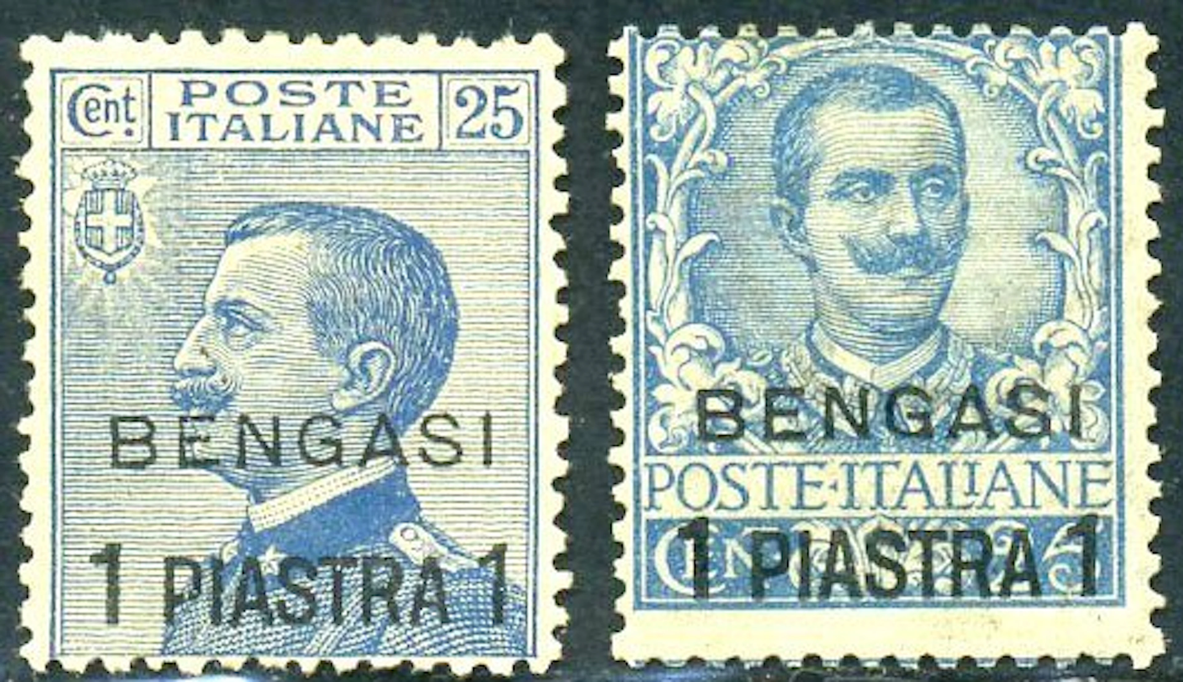 Levant 1911 - Benghazi, 2 values. Full emission - Sassone 1+2