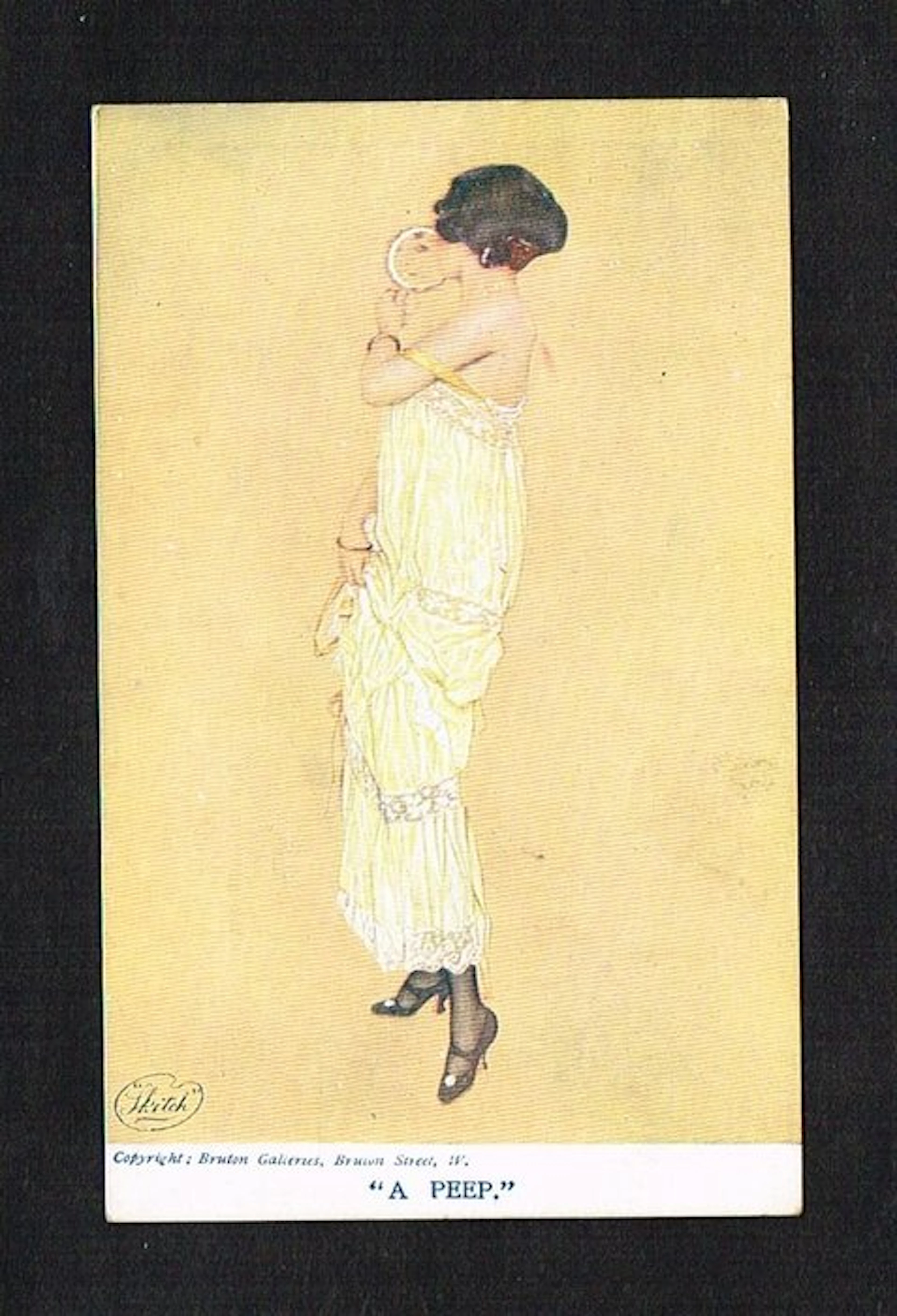 Raphaël Kirchner - Illustrator - Art Nouveau - "A PEEP"...
