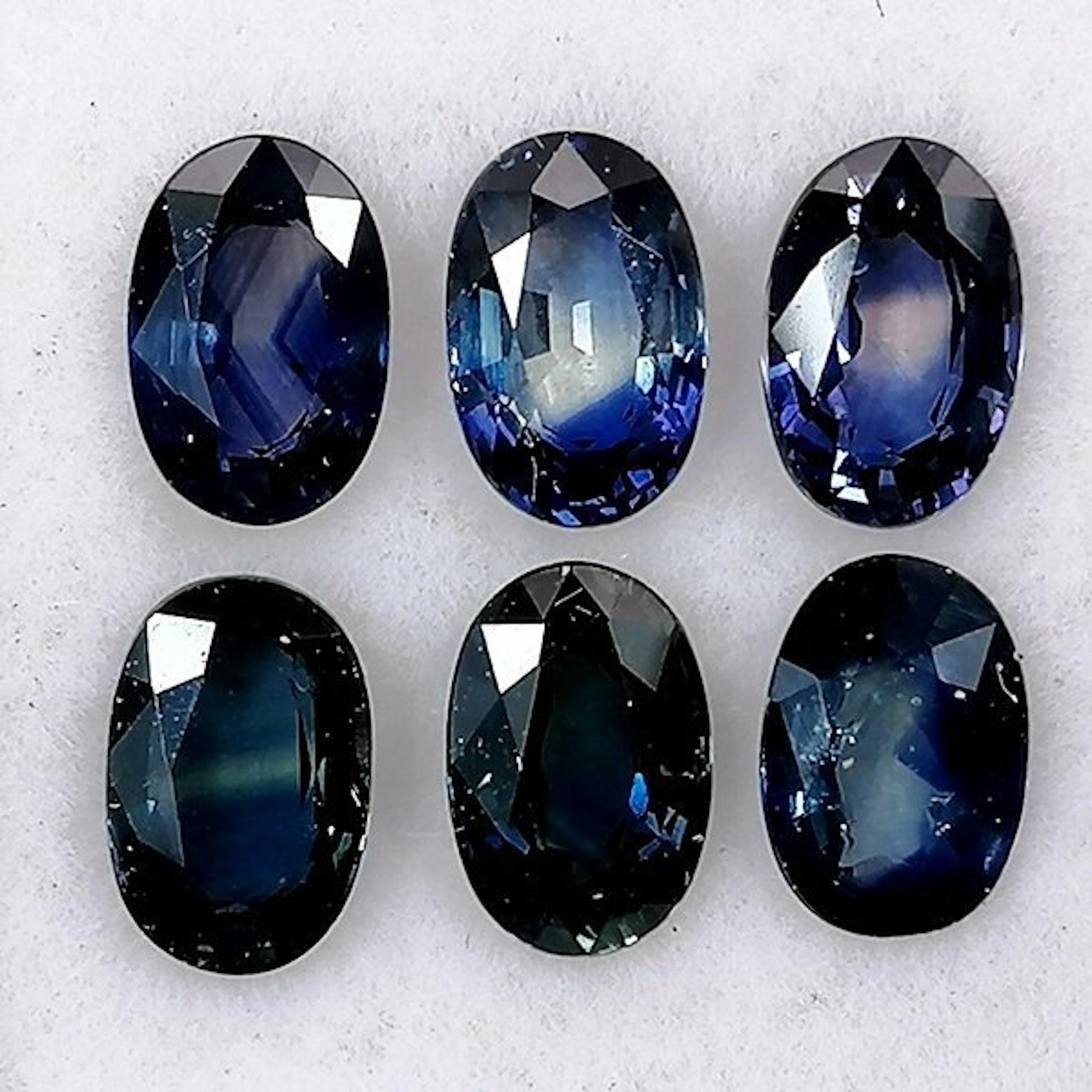 6 pcs Sapphire - 3.49 ct - Instituto Gemólogico Español (IGE)