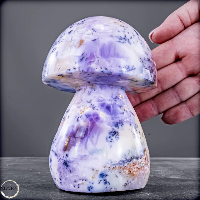 Stunning purple opal mushroom from Madagascar – An...