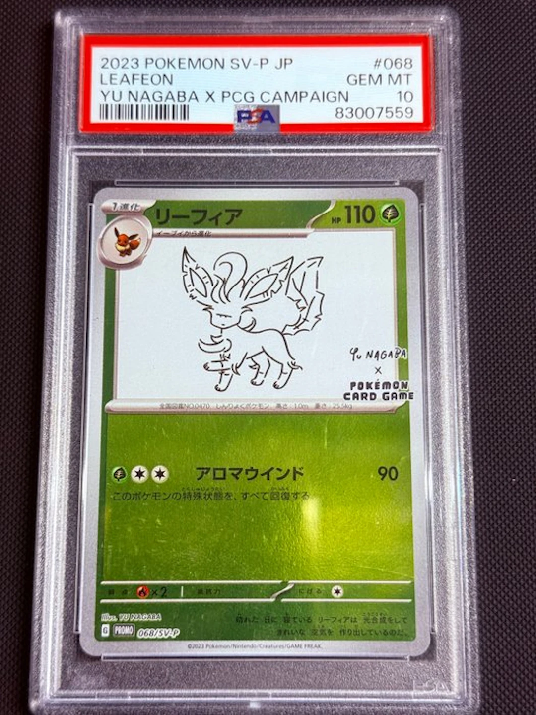 Pokémon - 1 Graded card - Leafeon 068/SV-P Promo card...