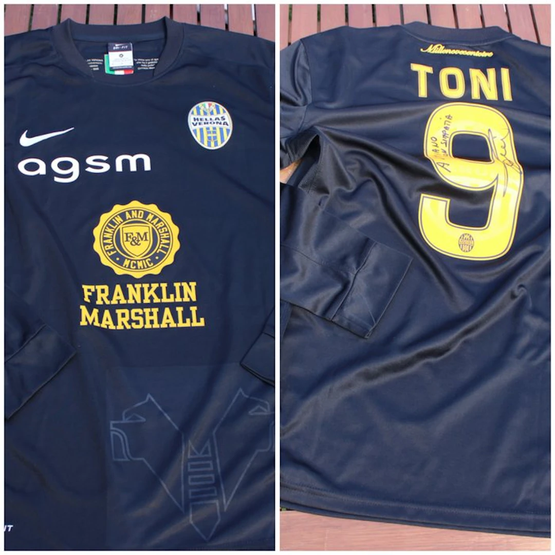 Hellas Verona - Italian Football League - Gianluca Toni - 2013 - Football shirt