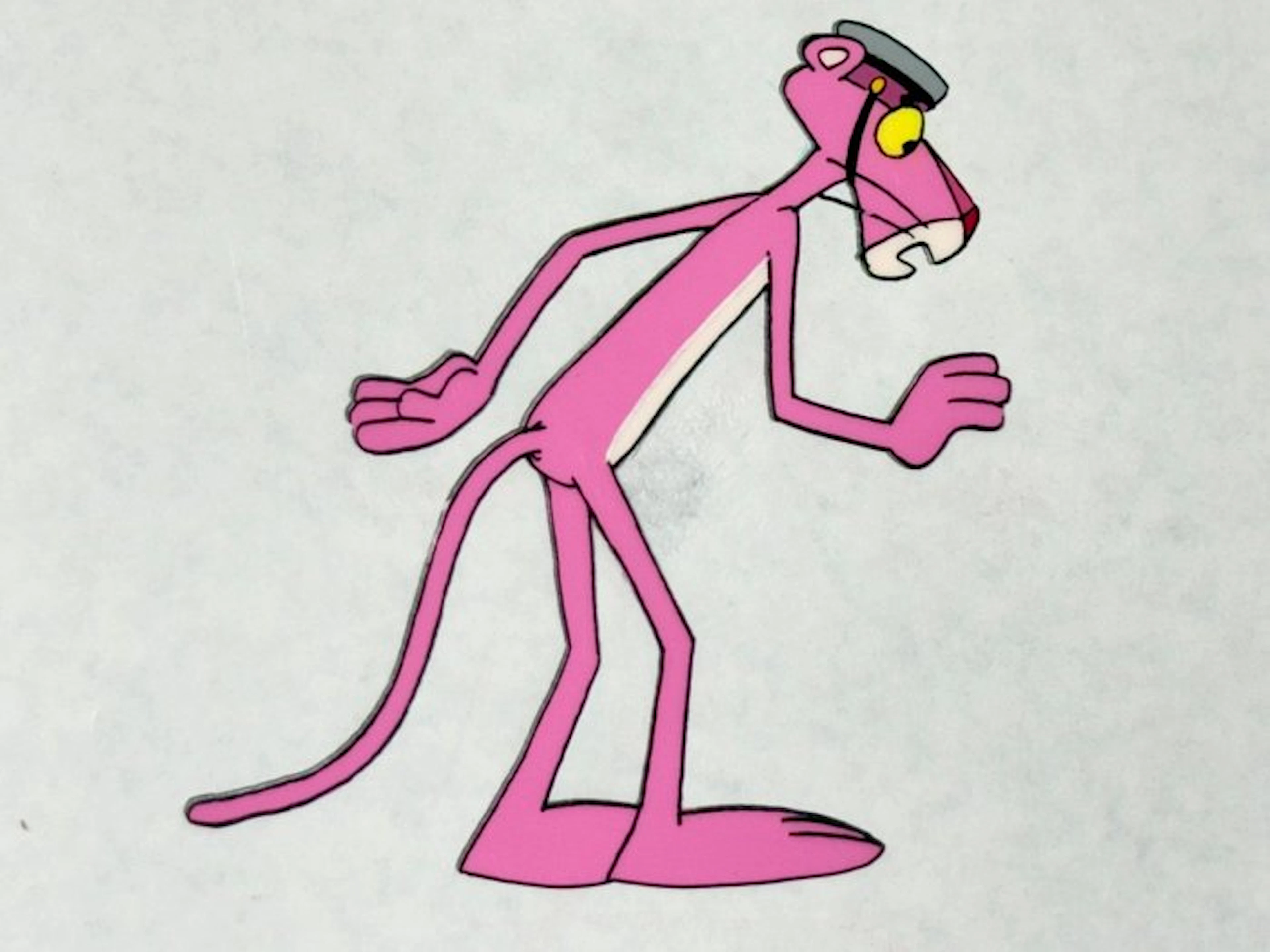 Friz Freleng - Original animation cel and drawing of Pink...