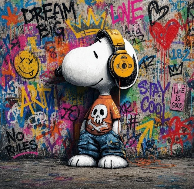 ERIC BRUMETTE - DJ SNOOPY SAVED MY LIFE 72 - Toile L