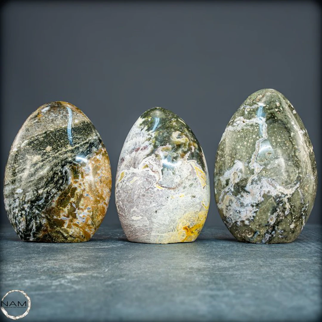 Ocean Jasper Freeform Set – Colorful natural art full of...