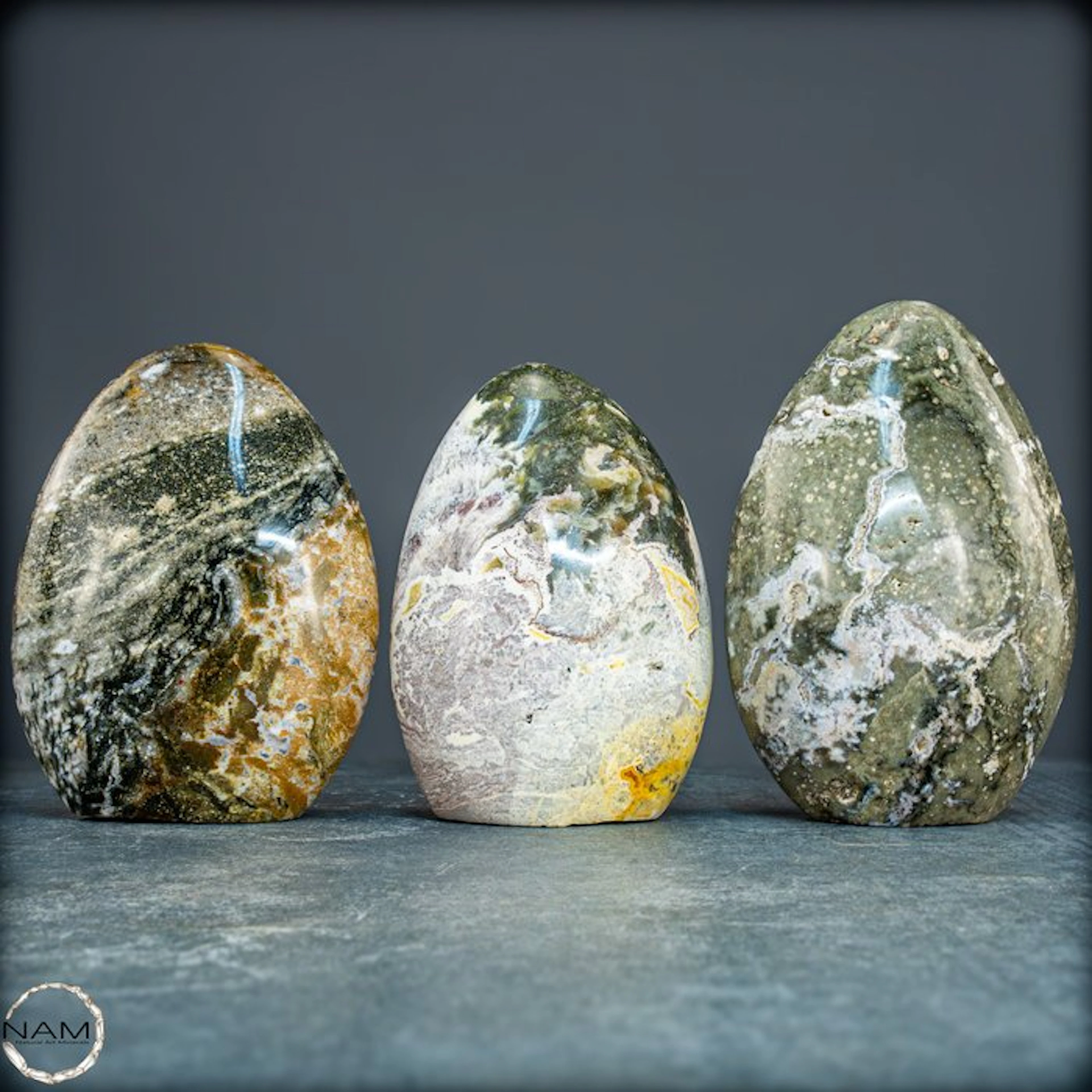 Ocean Jasper Freeform Set – Colorful natural art full of...