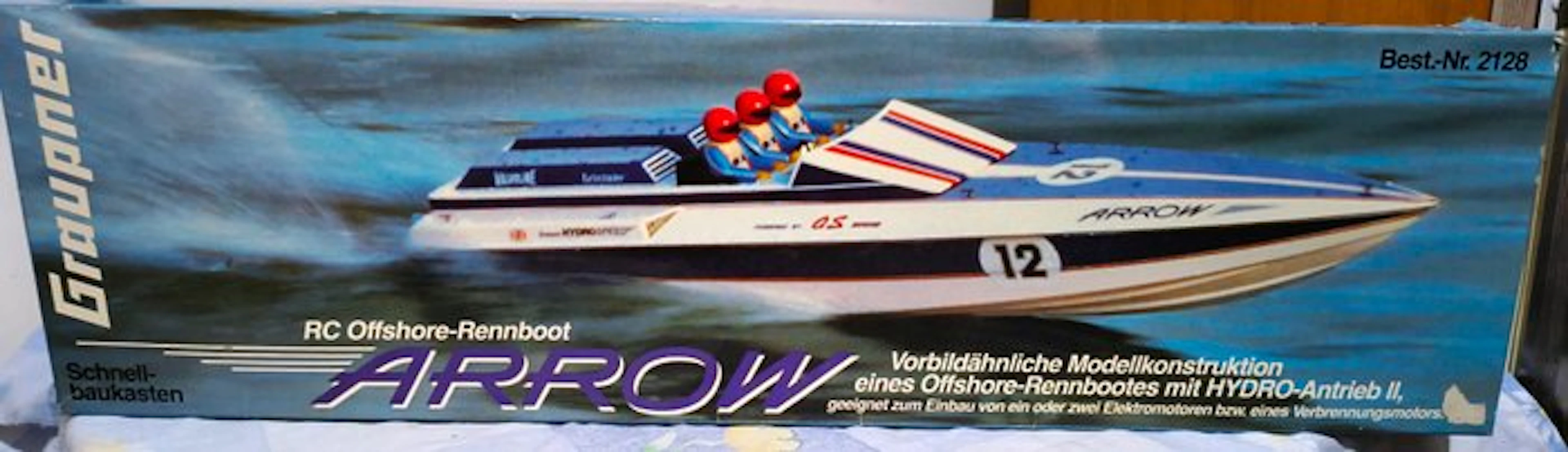 Graupner 1:20 - Half hull ship model - Arrow - quick-build kit