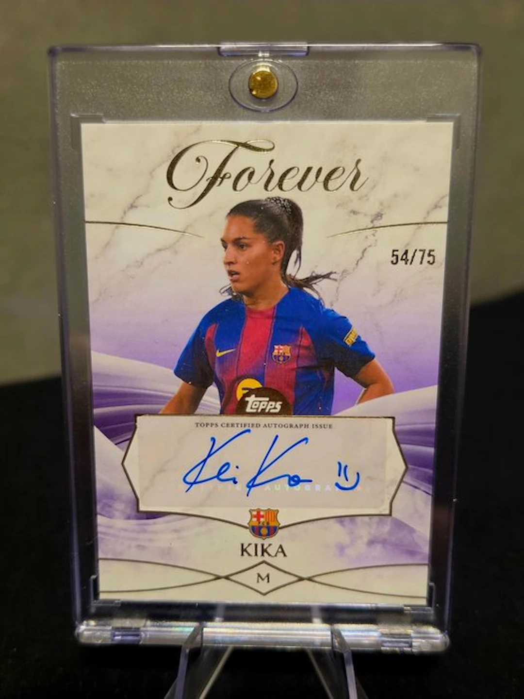2025/26 Topps Forever Kika 54/75 Autographed card