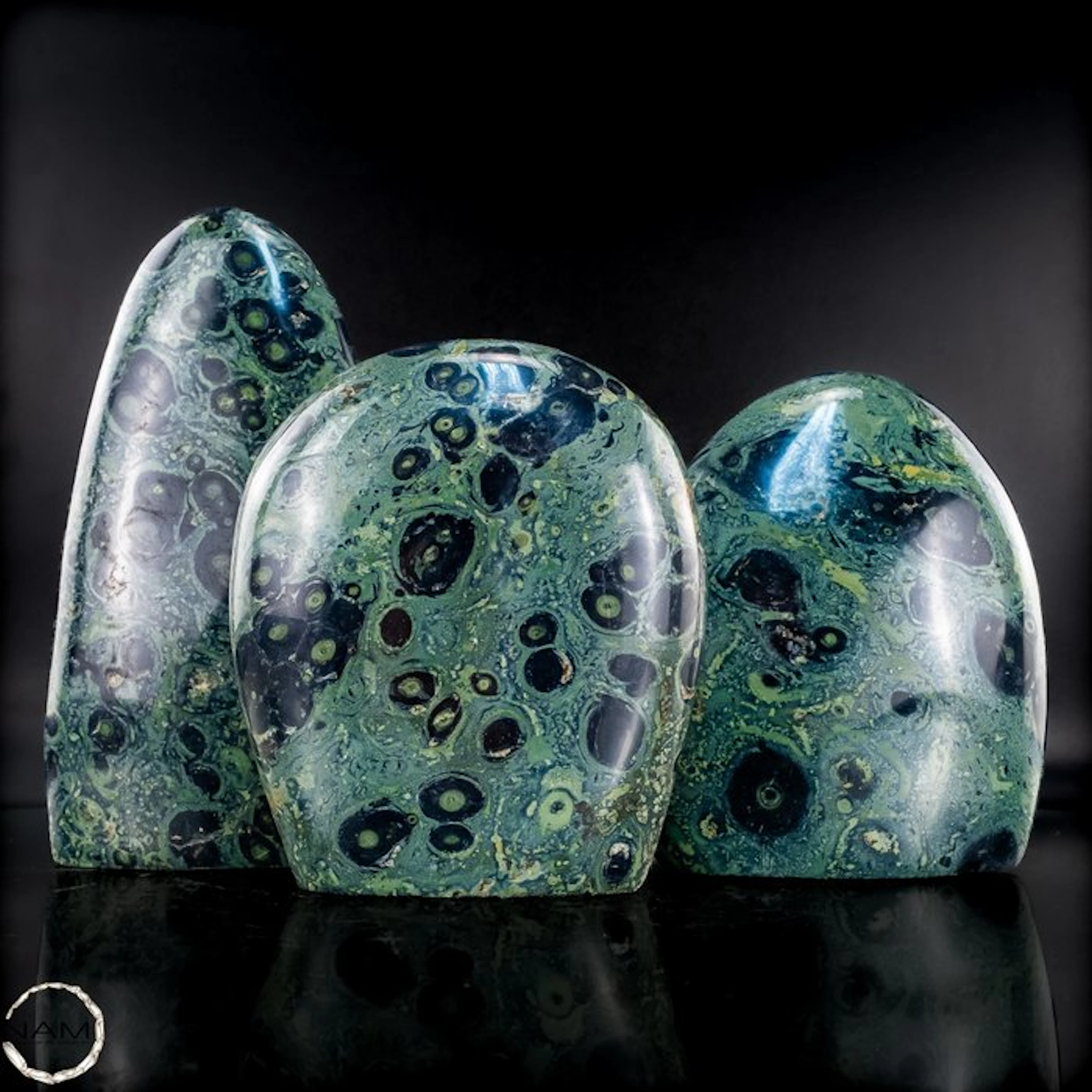 Kambaba Jaspis Trio – Fascinating natural art in...