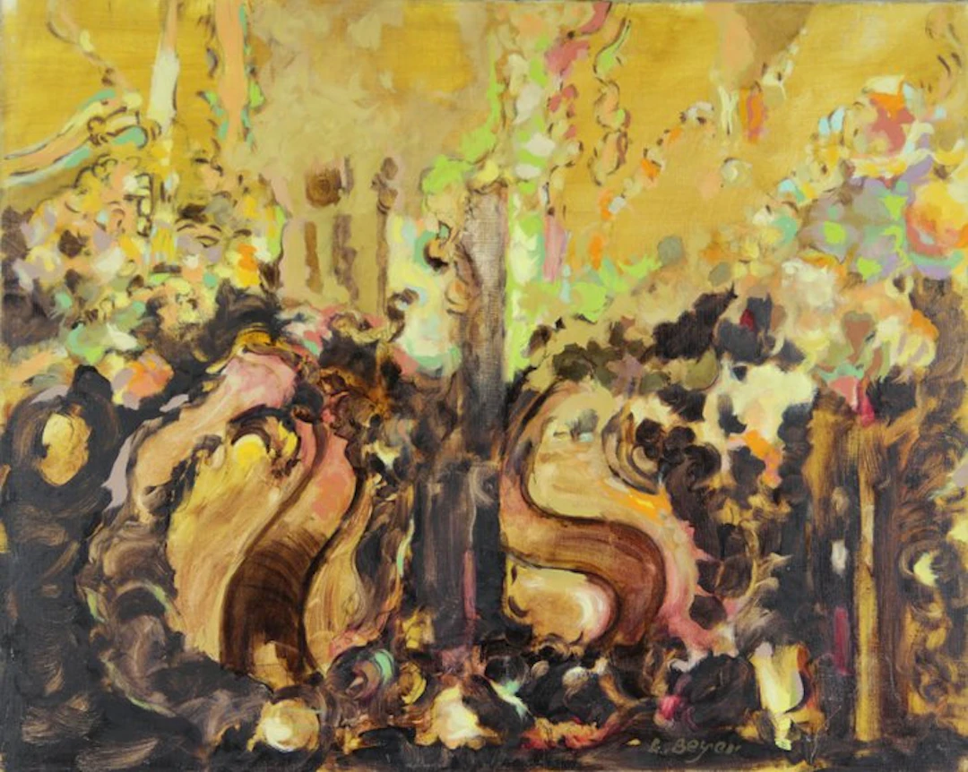 Lucien Beyer (1908-1983) - Menace sur le temple