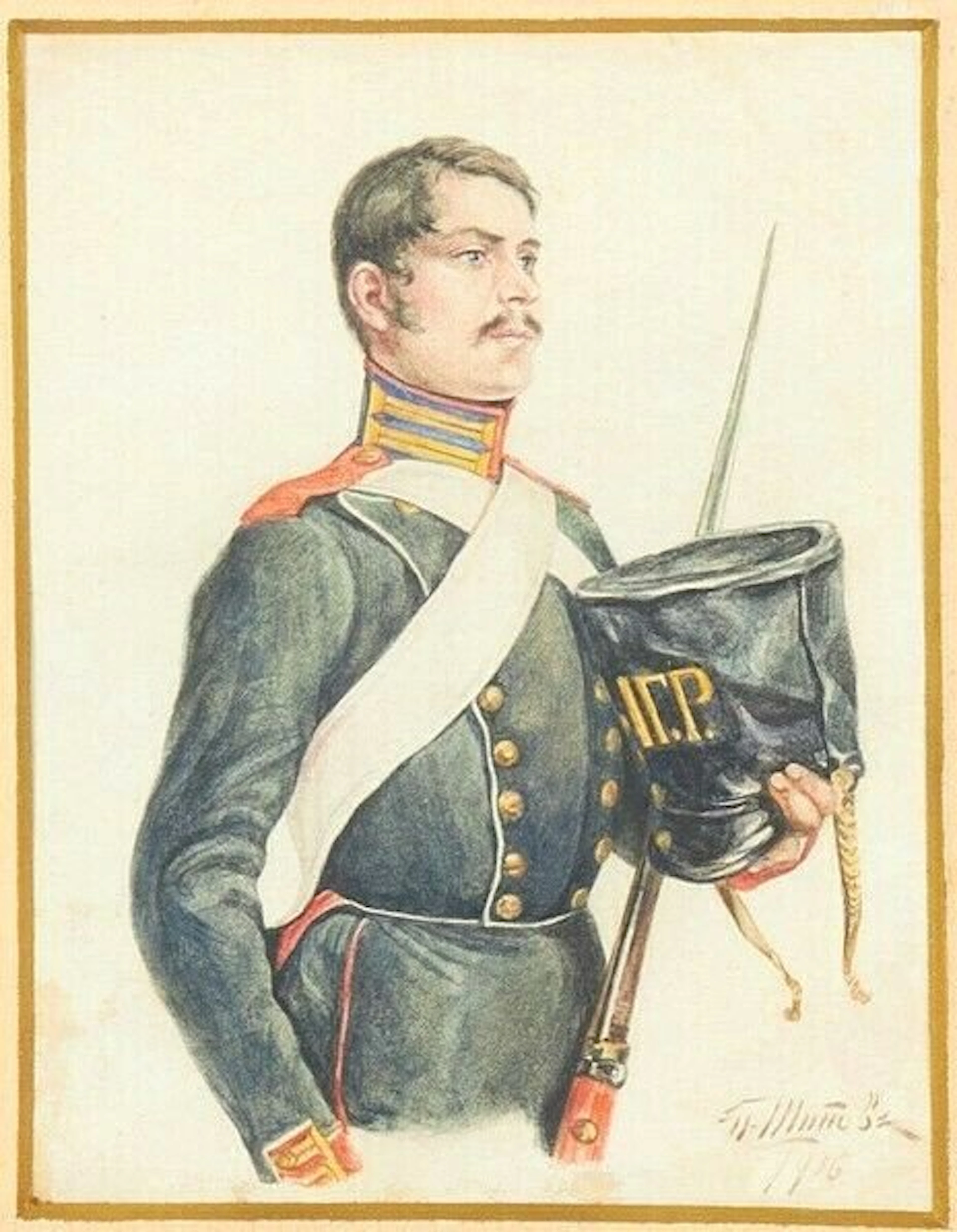 Pavel Dmitrievitsch Schipov (1860-1919) - Soldatenportrait Russisches Imperium