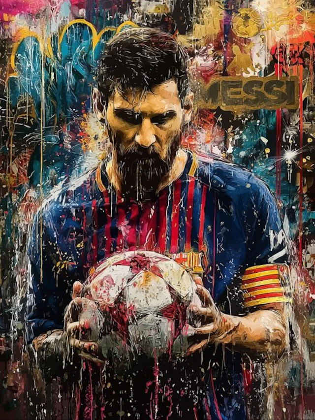 IPR Graph - Messi: Icono del Fútbol en Grafiti