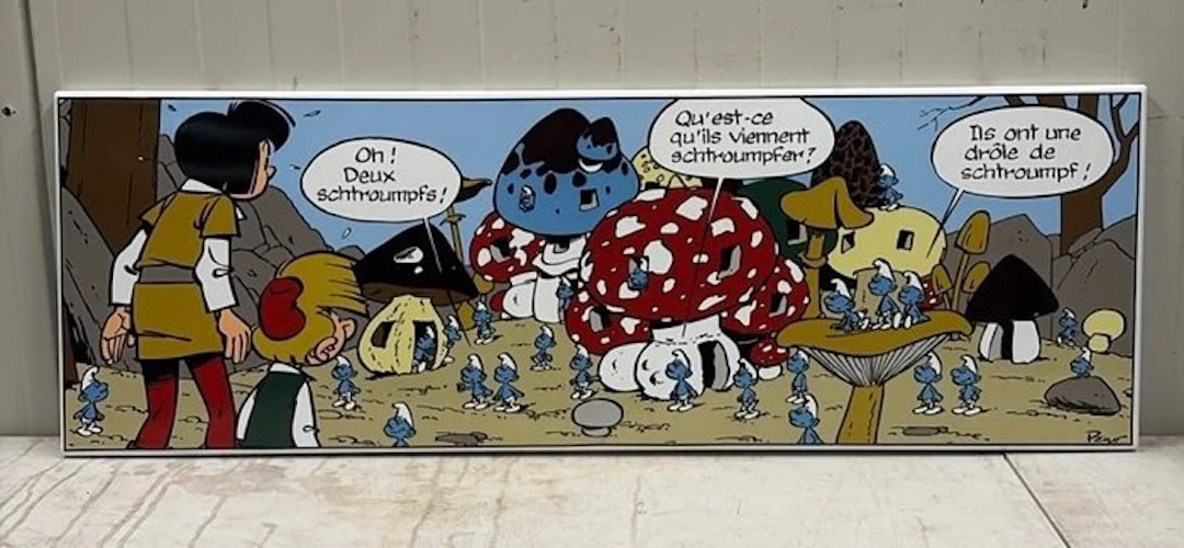 The Smurfs – Peyo – Original French-language comic-strip...
