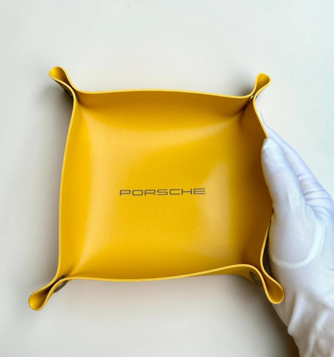 Porsche - Tray - Leather - Crest Valet Tray