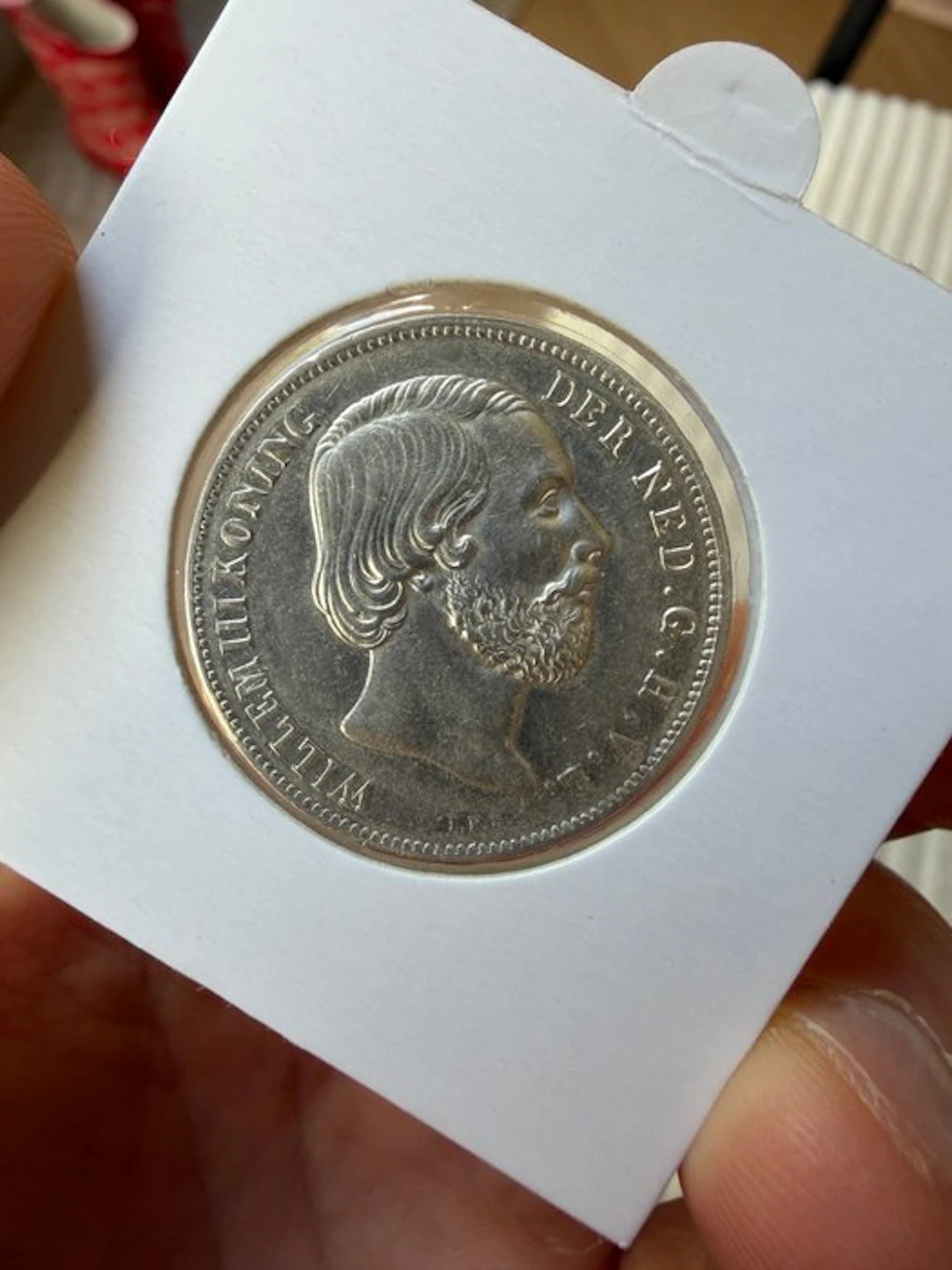 Netherlands. Willem III. 1 Gulden 1855 (No reserve price)