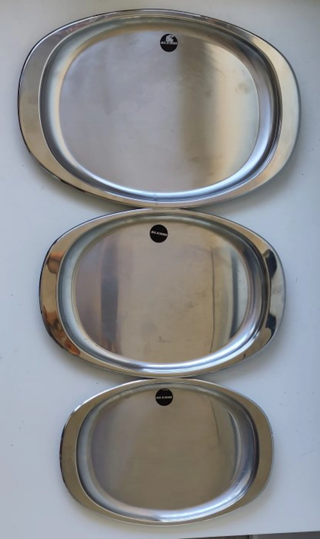 Alessi - Carlo Mazzeri & Anselmo Vitale - Serving plate (3) - Steel