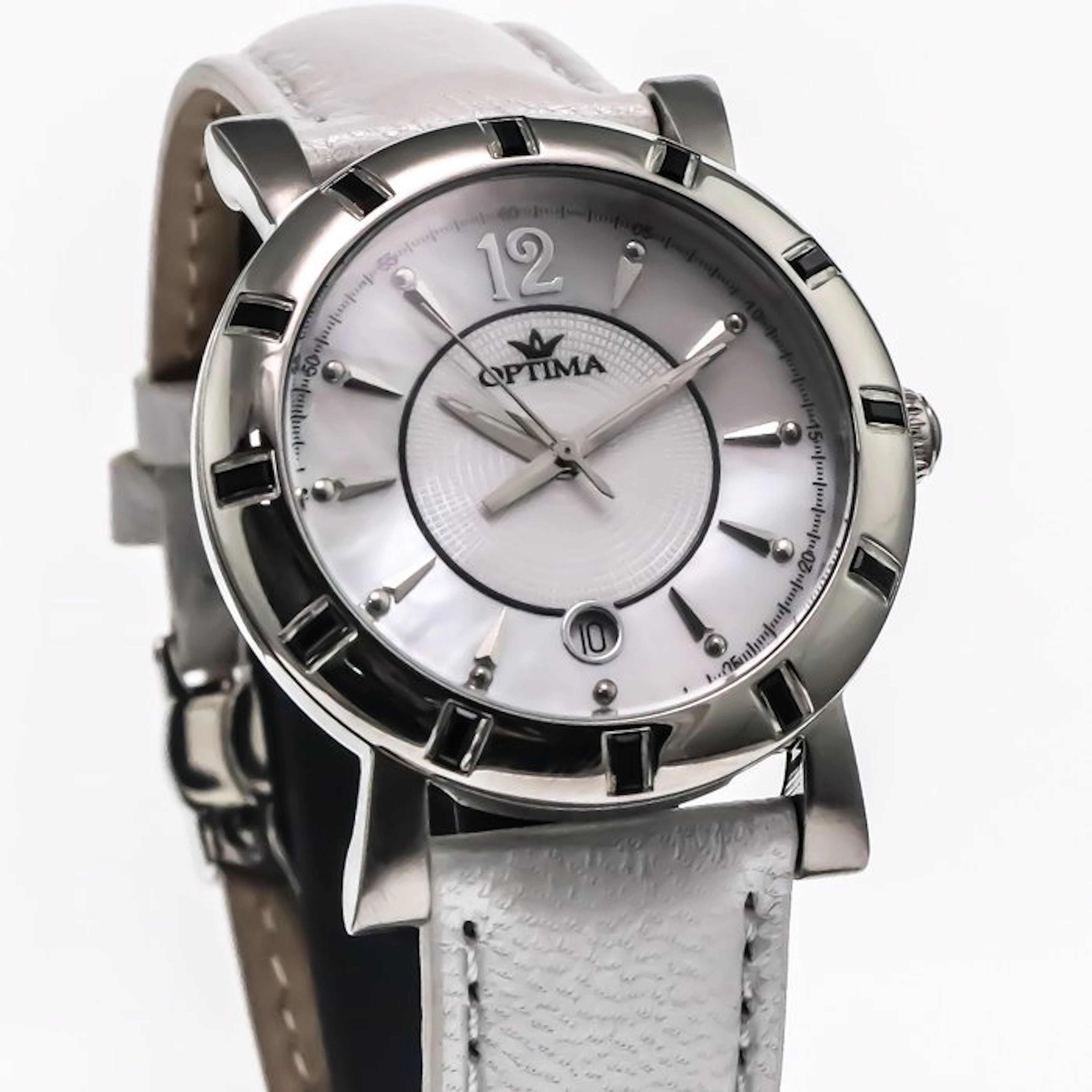 Optima - Swiss Watch - OSL265-SL-7 - White Strap - No...
