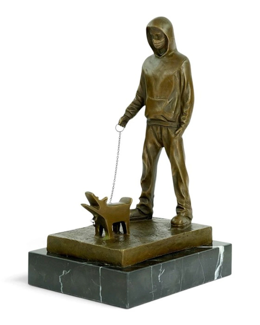 Banksy - after - Sculpture, Choose Your Weapon - 27 cm - Bronze, Marble