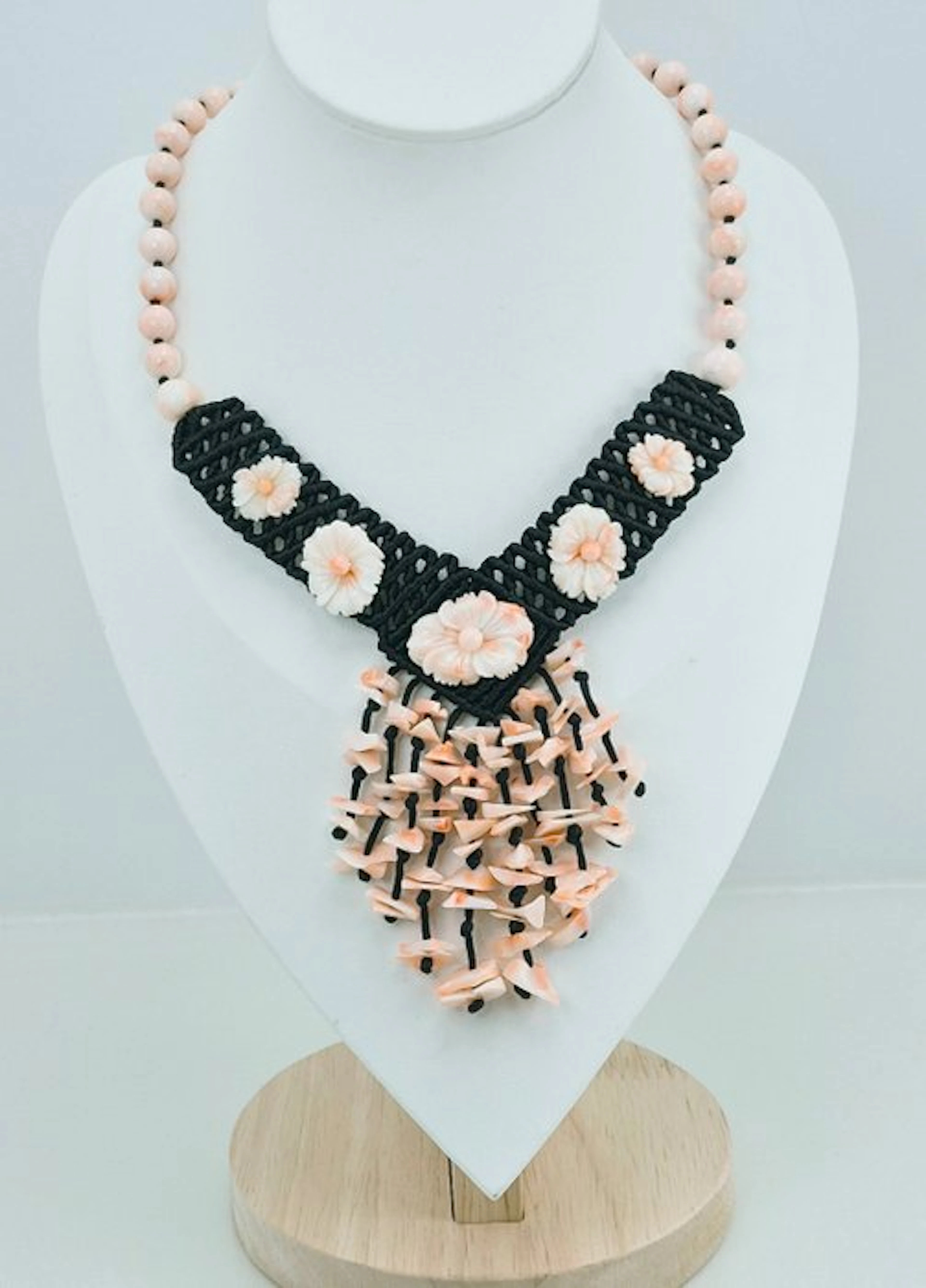 Coral - Silver, Gold-plated - Necklace - PINK CORAL