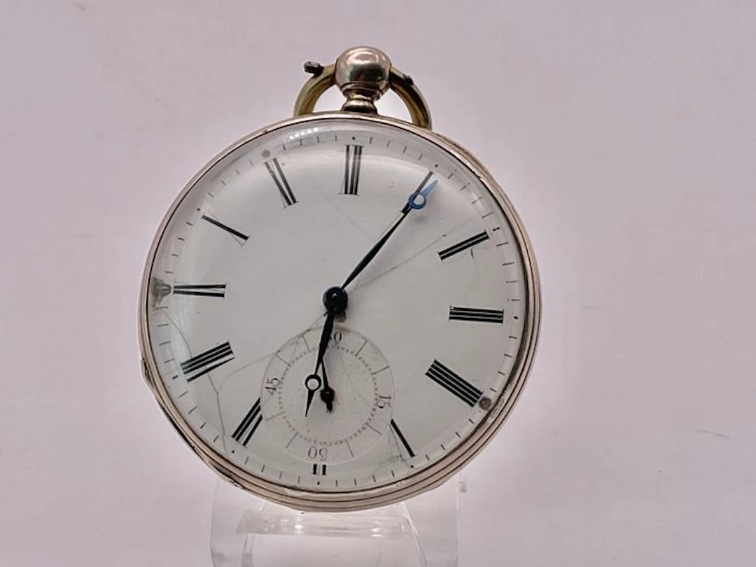 Cilindro Argento 4 Rubis . Chiavetta . 1870 . - 1850-1900