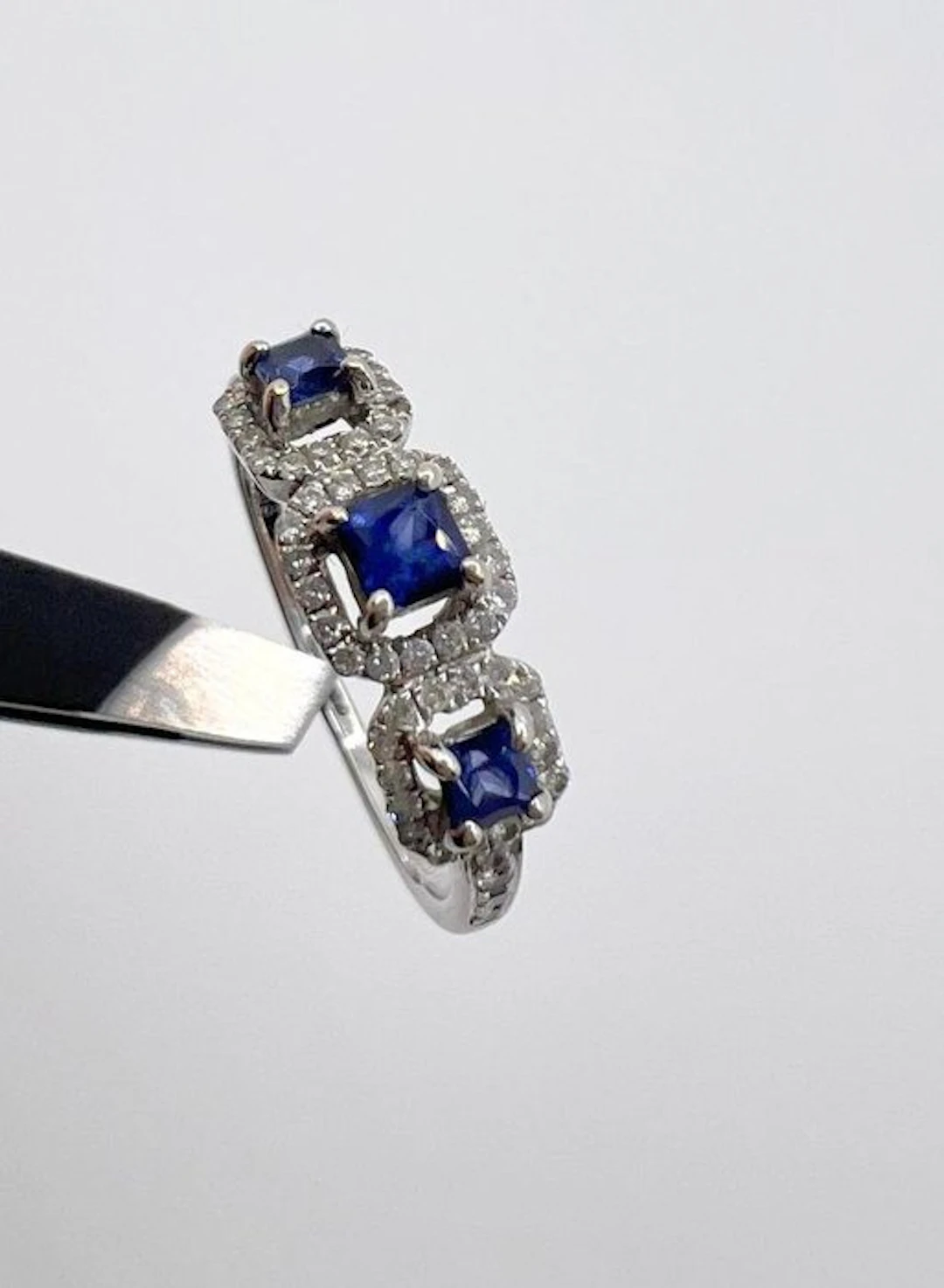 Ring - 18 kt. White gold - 0.22ct. tw. Diamond (Natural) - 18k gold