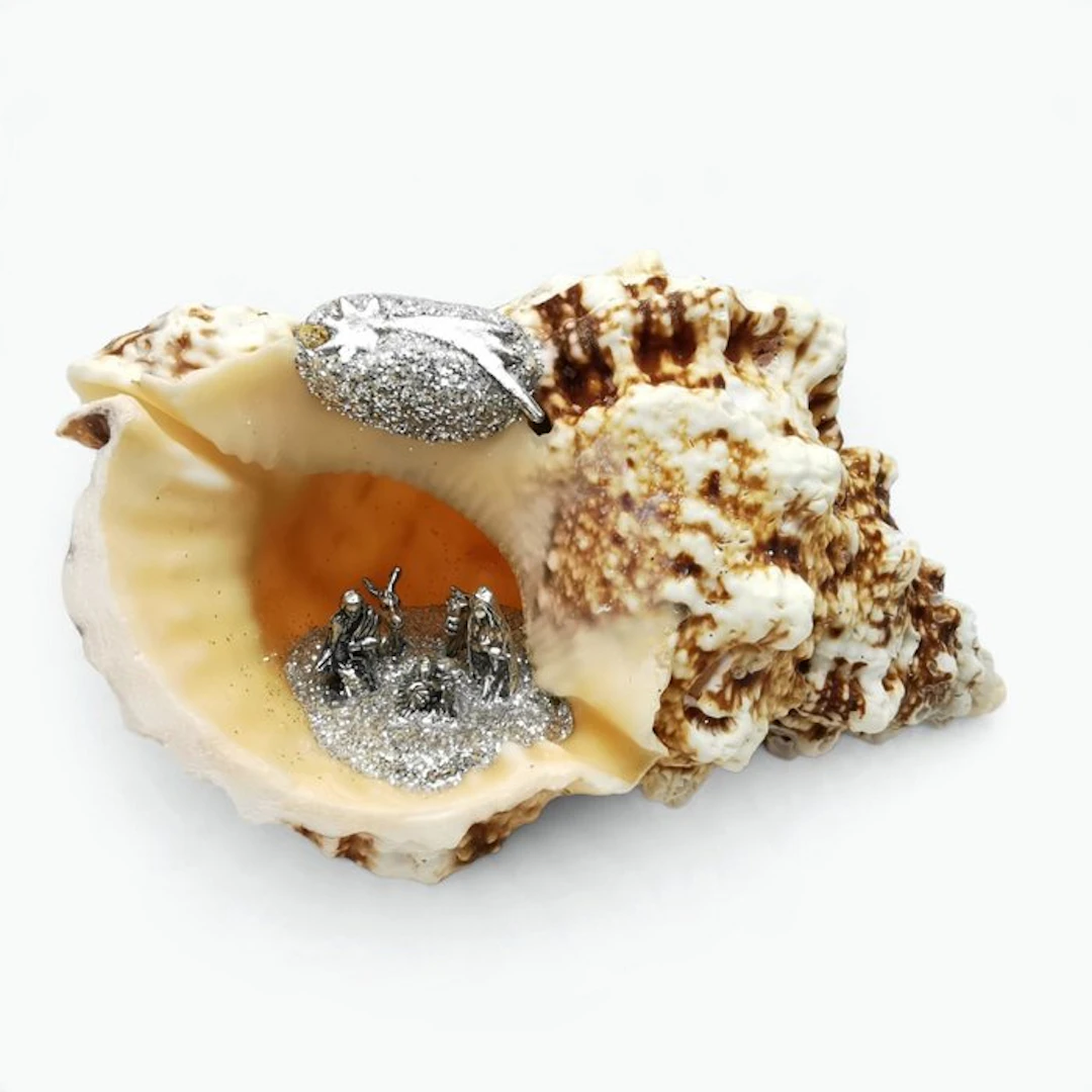 Nativity scene - Shell - Italian craftsmanship