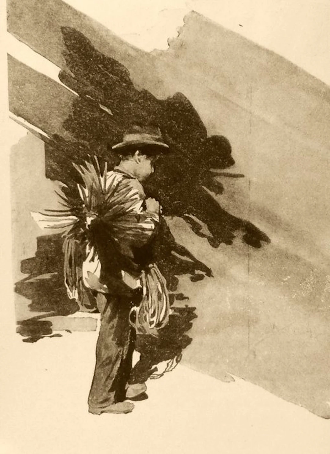 Fabiani Guido. - Mani Nere e Cuor d'Oro. Illustrato acquerelli. - 1932