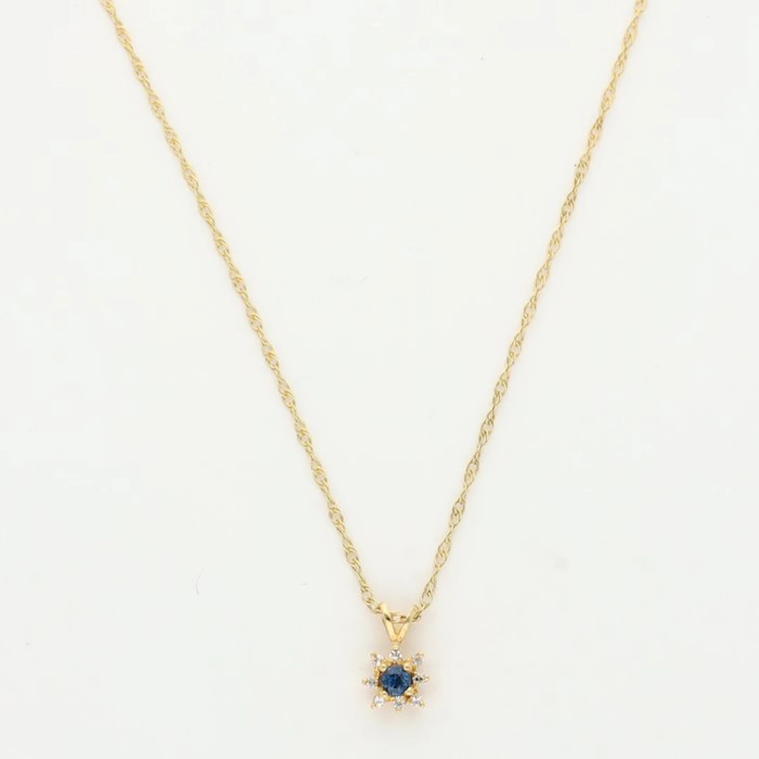 Necklace with pendant - 18 kt