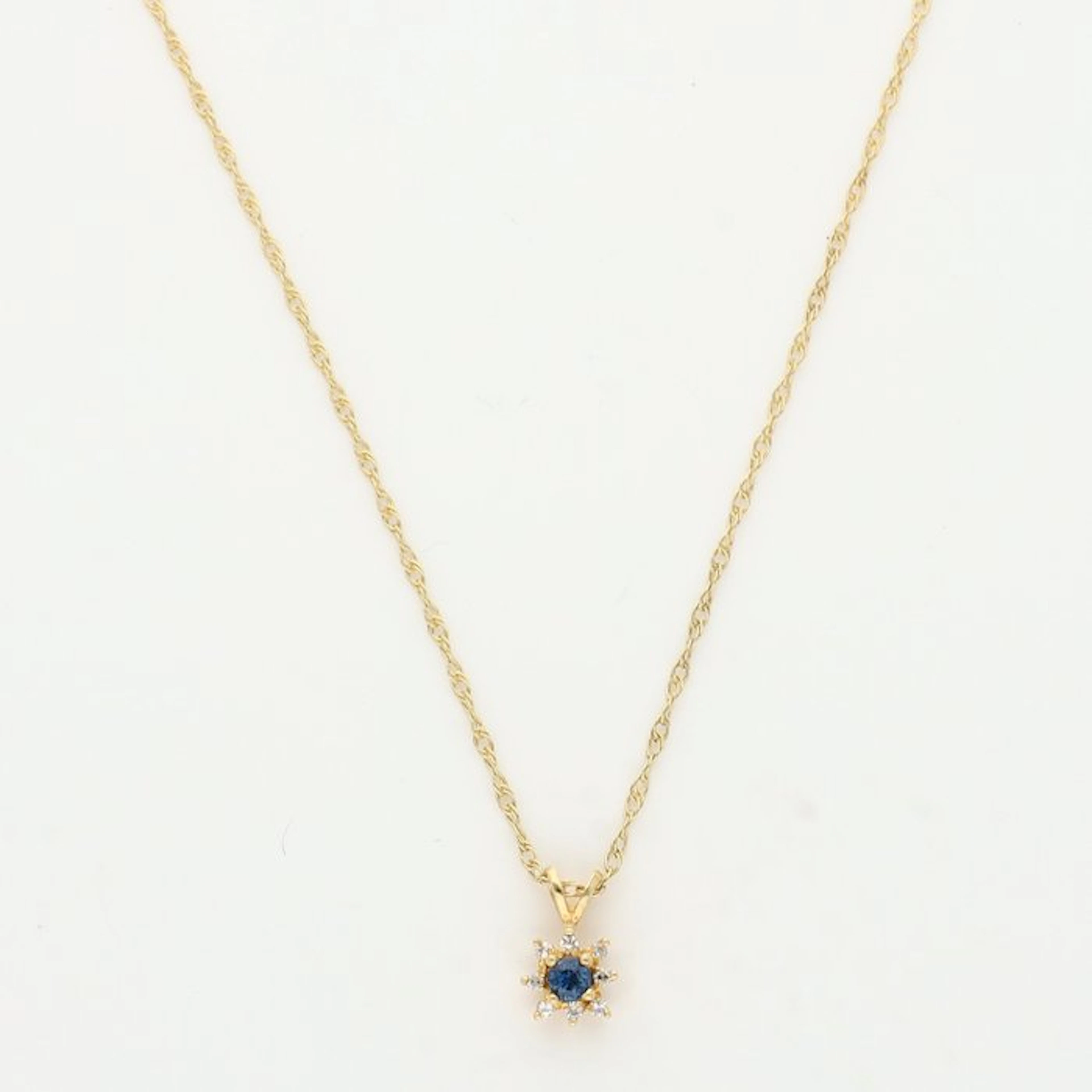 Necklace with pendant - 18 kt