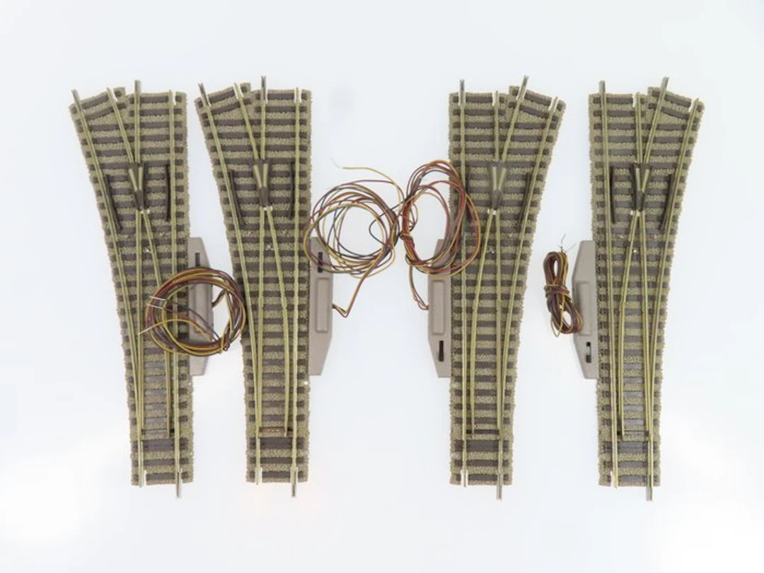 Fleischmann H0 - 6140L+R - Model train tracks (4)...