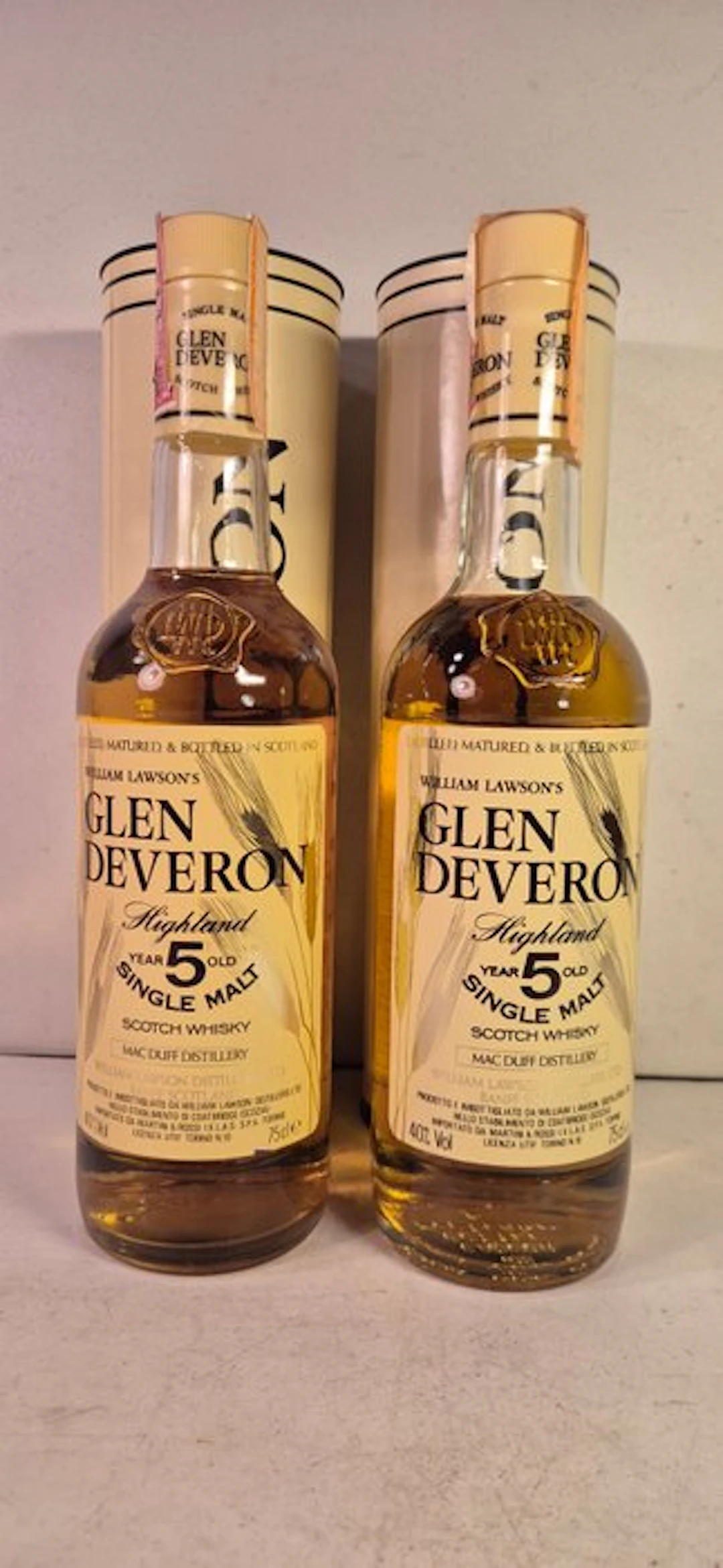Glen Deveron 5 years old - b. 1980s - 75cl - 2 bottles