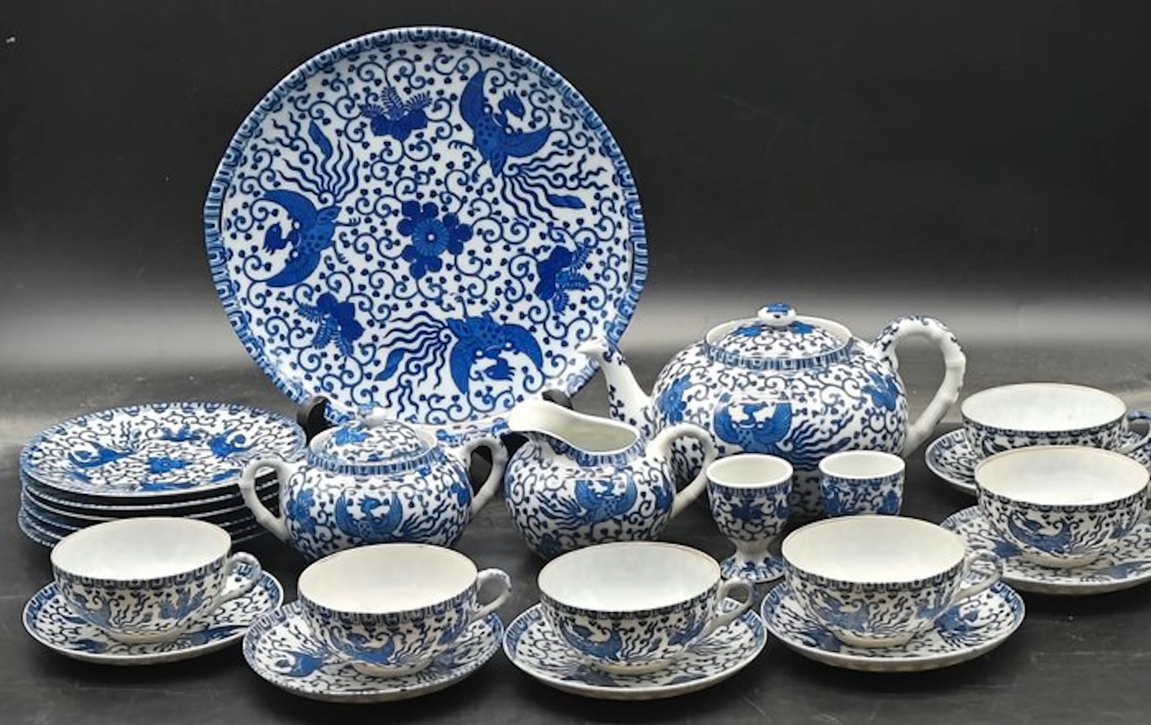 Dai Nippon - Tea service - Phoenix volant - Bone china