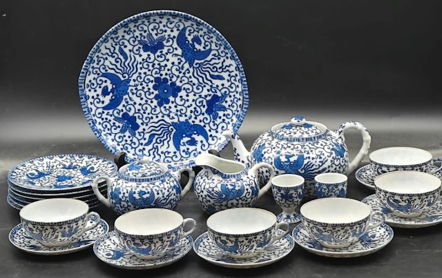 Dai Nippon - Tea service - Phoenix volant - Bone china