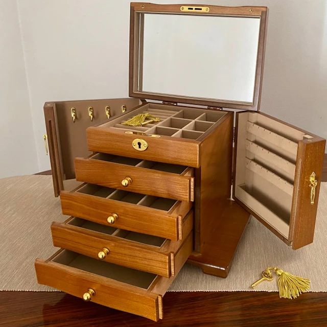 Jewellery box - Wood - Maxi 5 Floors Wooden