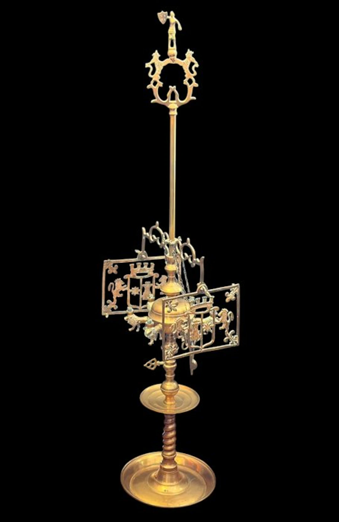 Lamp - Lions - Bronze, Brass